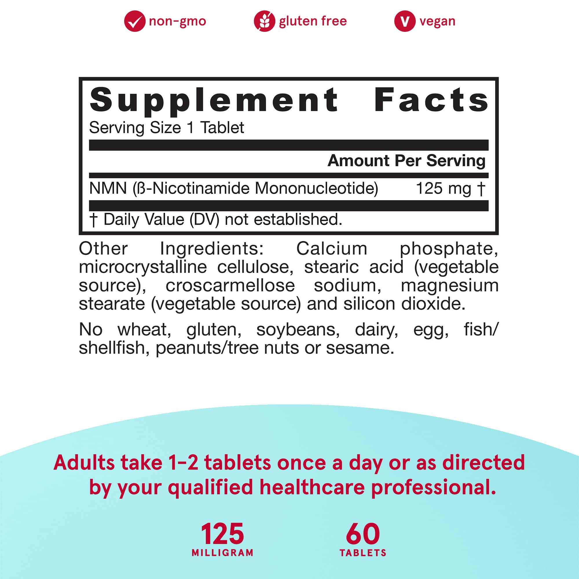Jarrow Formulas Nicotinamide Mononucleotide (NMN) - 60 Tablets - Supports Energy Production - Dietary Supplement - Vegan, Gluten Free, Non-GMO - 60 Servings (Packaging May Vary) Jarrow Formulas uk supplements