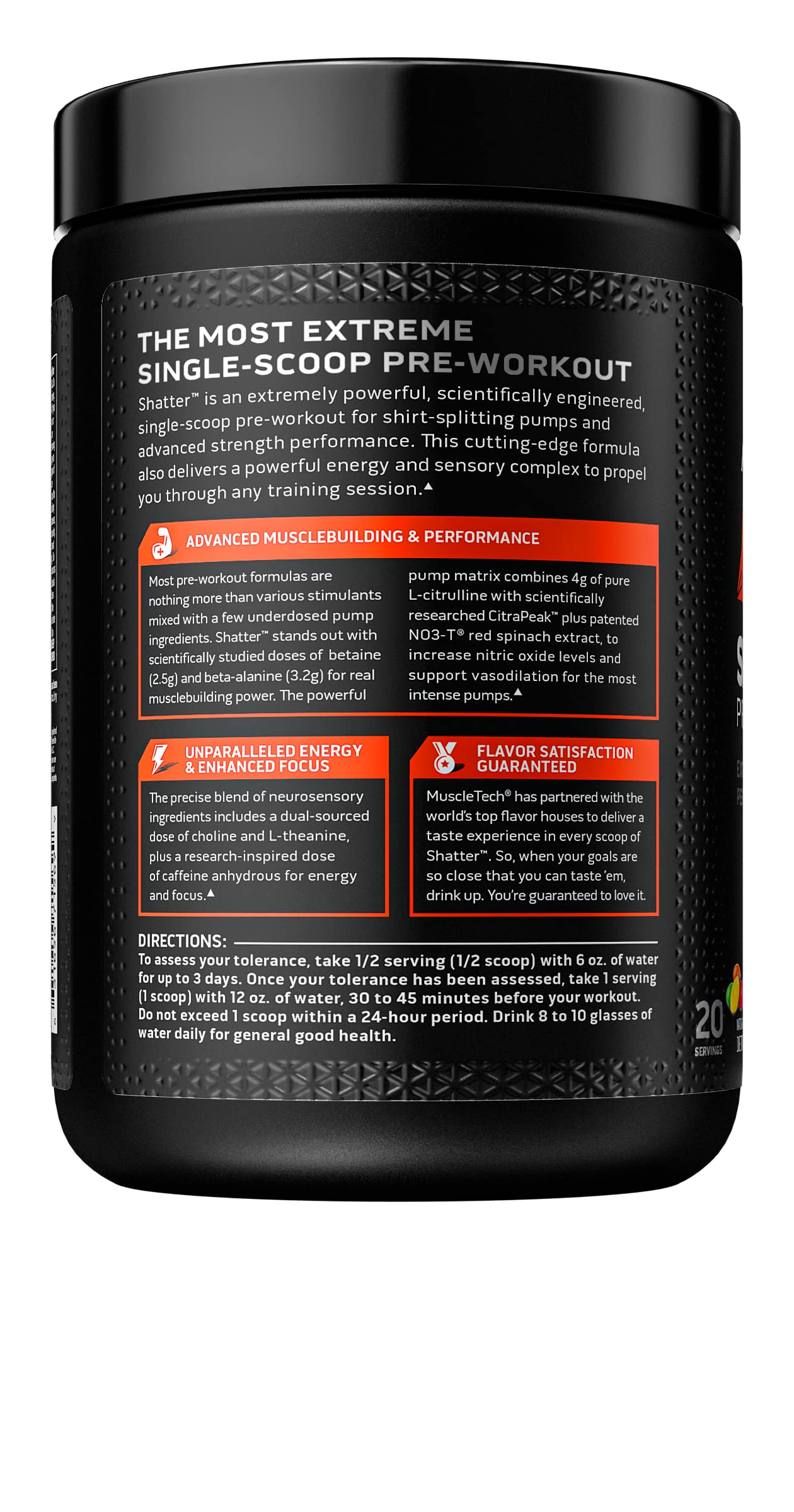 Pre Workout Powder MuscleTech Shatter Pre-Workout PreWorkout Powder MuscleTech uk supplements