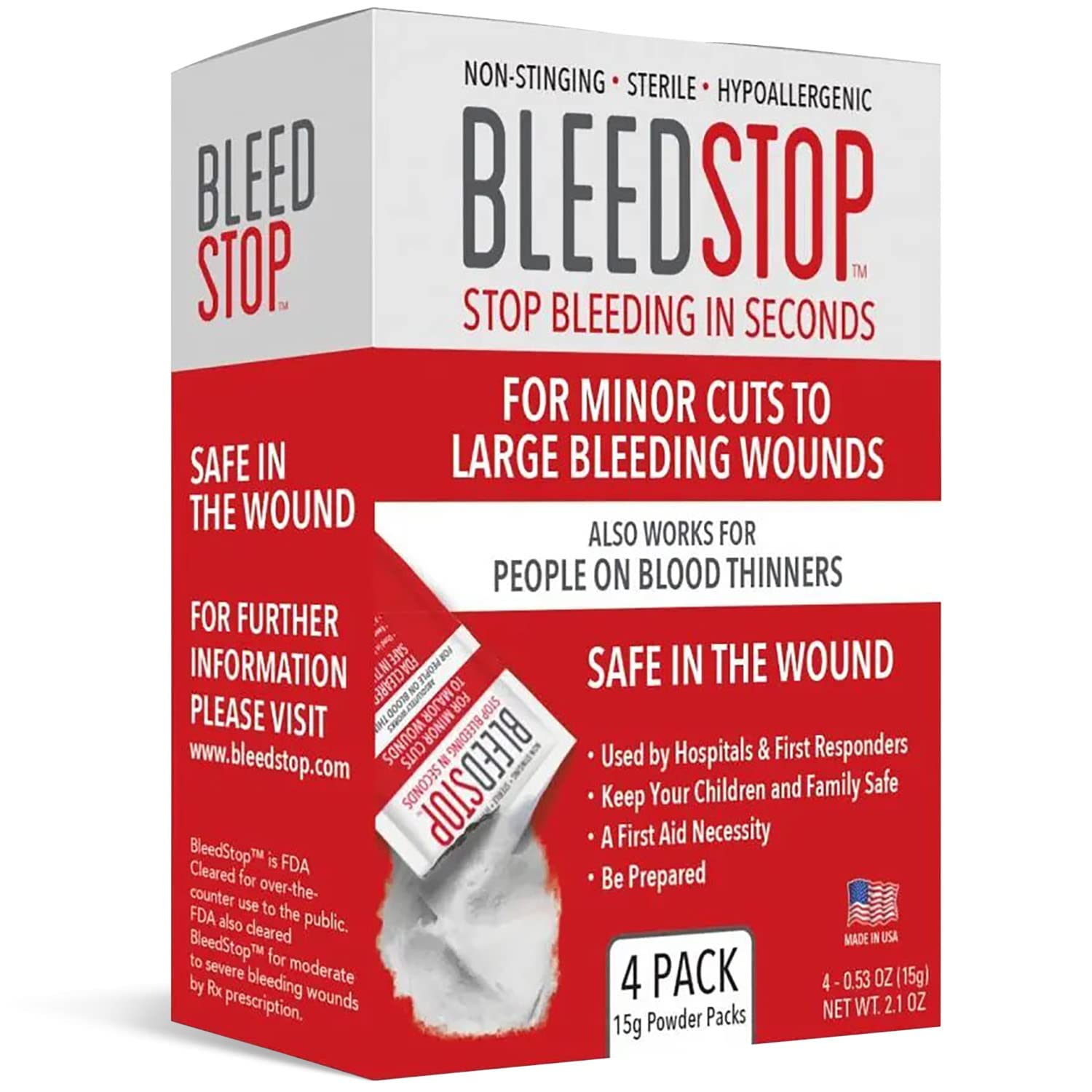 BleedStop™ First Aid Powder for Blood Clotting, Trauma Kit, Blood Thinner BleedStop uk supplements