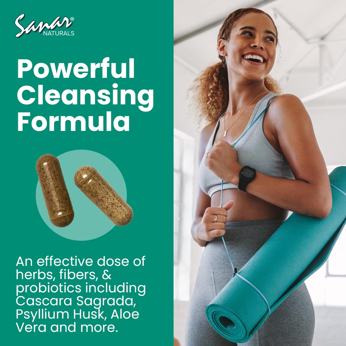 Sanar Naturals Colon Cleanser - Herbal Blend with Probiotics and Fibers - Digestive Health Sanar Naturals uk supplements