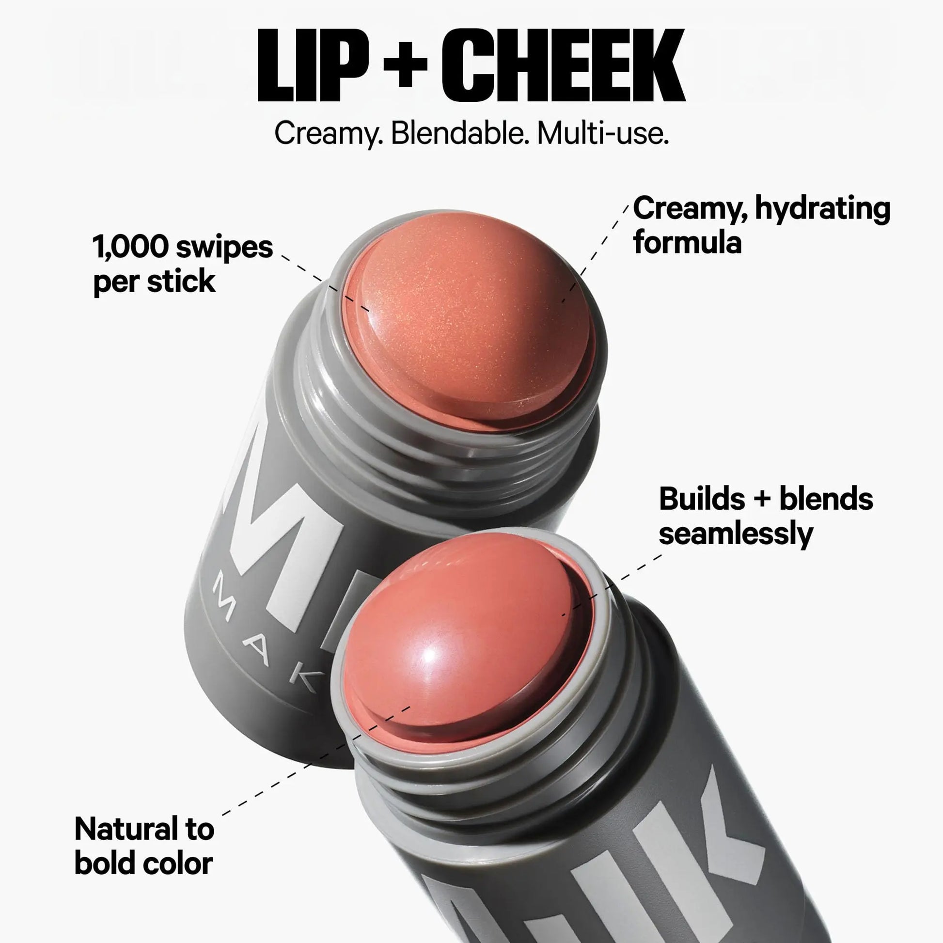 Milk Makeup Bronzer, Blush + Highlighter Set – Bronzer in Baked .19oz, Multi-Use Cream Blush + Lip Color in Werk (Dusty Rose) .21oz and Highlighter Stick in Lit (Champagne) .21oz – Hydrating Formulas Milk Makeup uk supplements