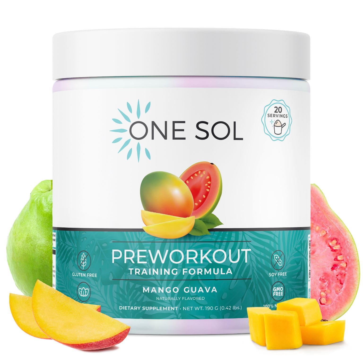 One Sol Pre-Workout for Women, Enhanced Pump & Focus, No Jitters Or Crash, Natural One Sol uk supplements