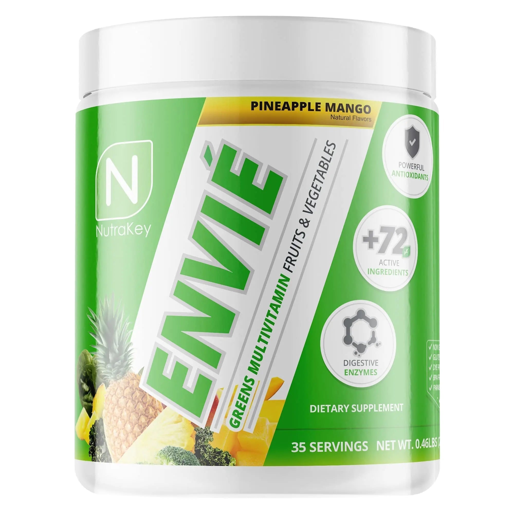 NutraKey Envie Multivitamin Powder, Keto MultiVitamin for Men and Women, Fruits, Greens, Antioxidants, Digestive Enzymes, Amino Acids NutraKey uk supplements