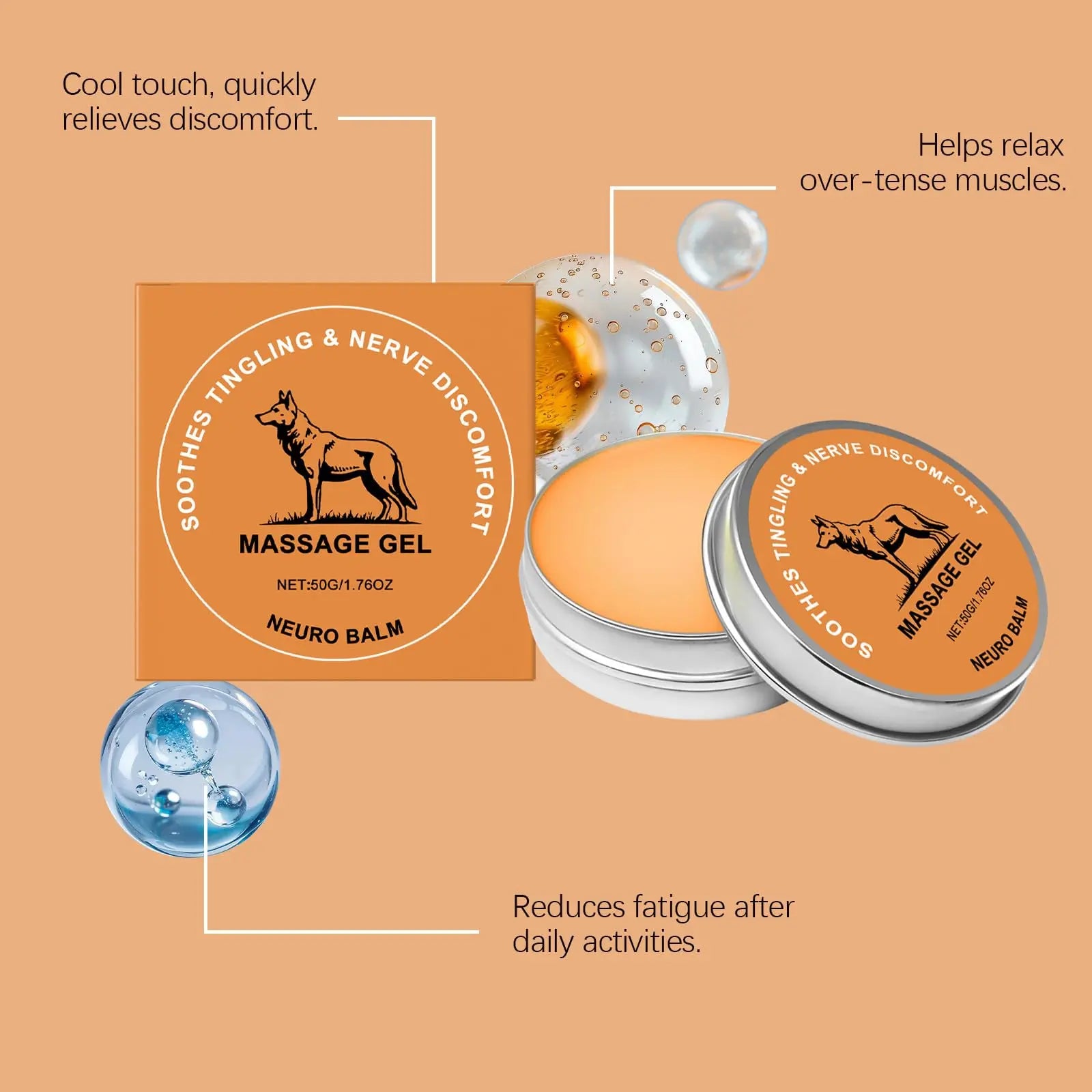 ZQDXSYN Neuro Balm, Joint & Muscle Soothing Cream, Joint Care Soothing Cream, Daily Body Care & Muscle Care (3PCS) ZQDXSYN uk supplements