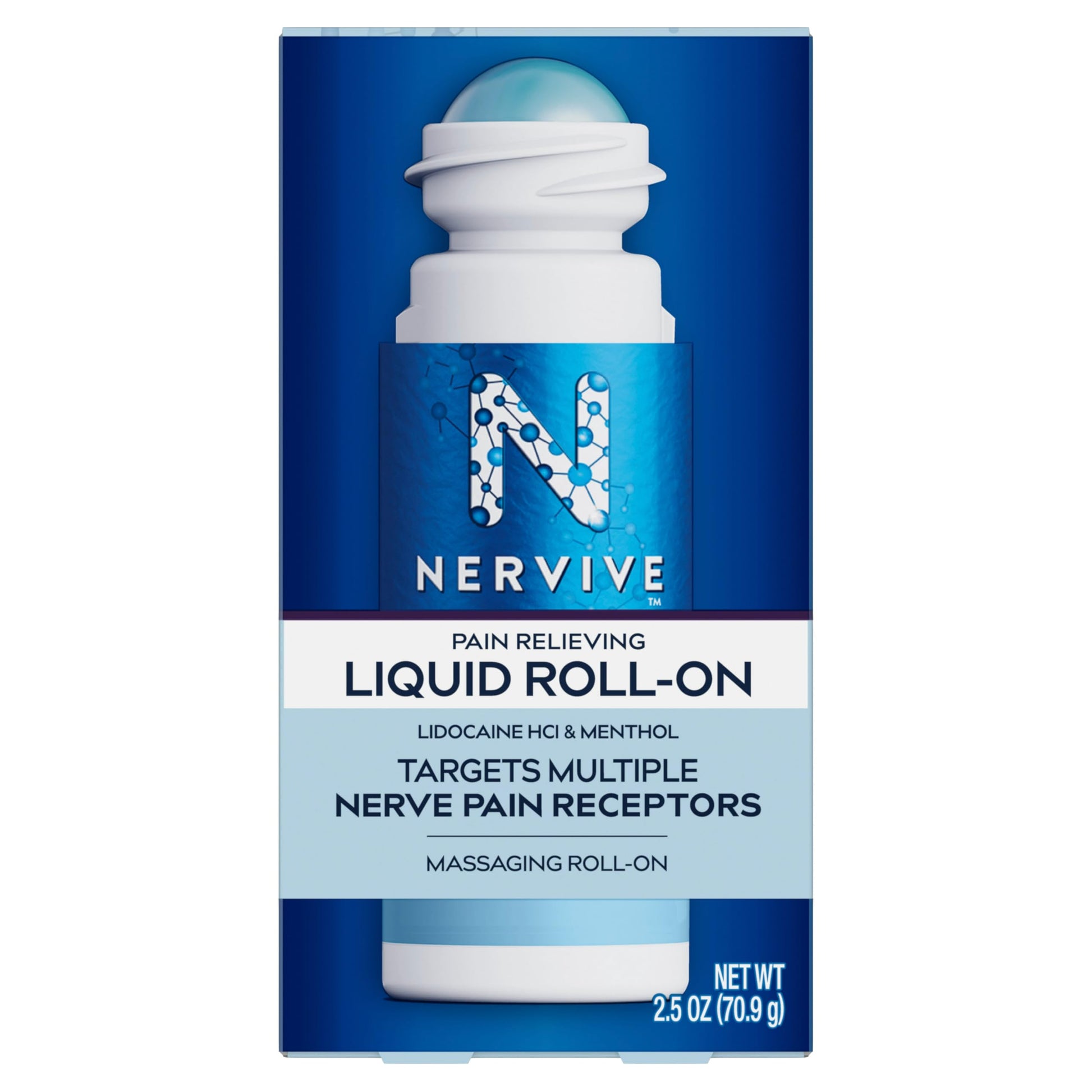 Nervive Pain Relieving Roll On, Lidocaine Roll On, Nervive Pain Relief, Lidocaine Topical, Foot Pain, Leg Pain, Hand Pain, Max Strength Formula, 2.5oz Nervive uk supplements