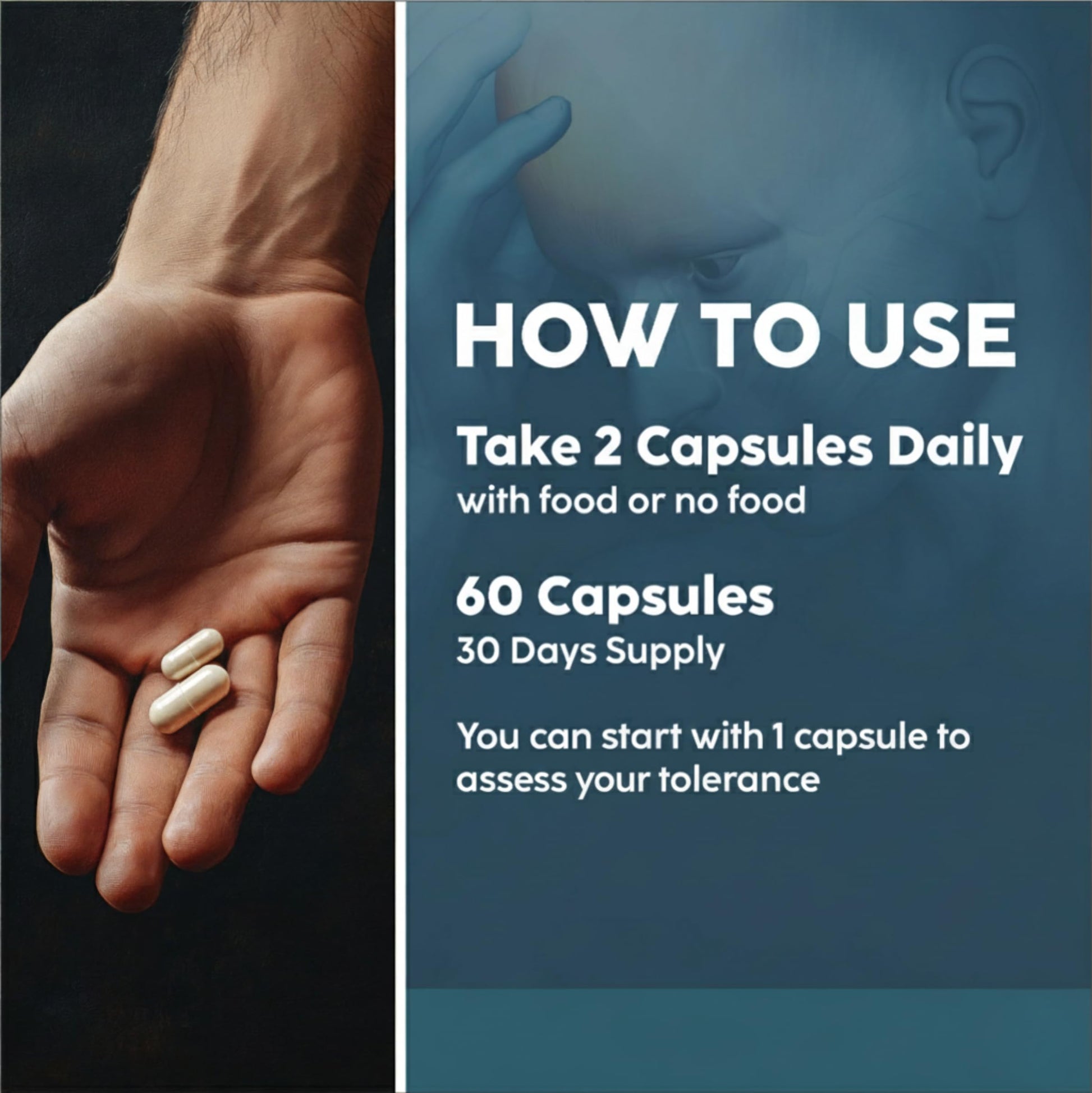 Nootropic Brain Supplement with Lion’s Mane Mushroom, Cordyceps & Rhodiola Rosea Extract - Focus and Energy Supplement, Adaptogen for Brain Health, Mental Clarity, Memory & Mood Support - 60 Capsules Reset+Rise uk supplements