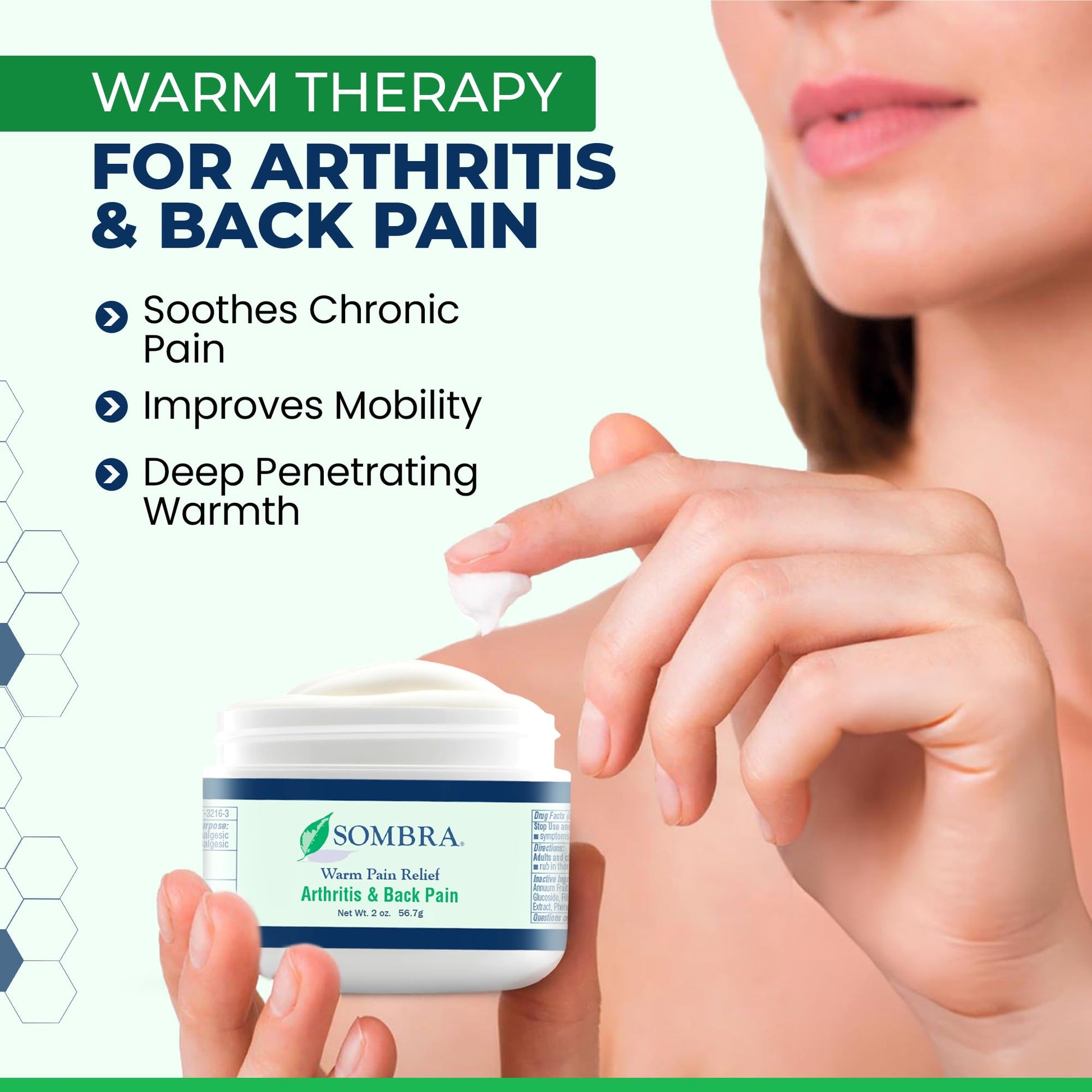 Sombra Warm & Cool Pain Relief Gel, Warm Relief for Arthritis and Chronic Pain Pre-Workout Muscle Rub, Cold for Swelling, Soreness, Post-Workout, Free of Artificial Fragrances, 2oz Per Jar Sombra uk supplements