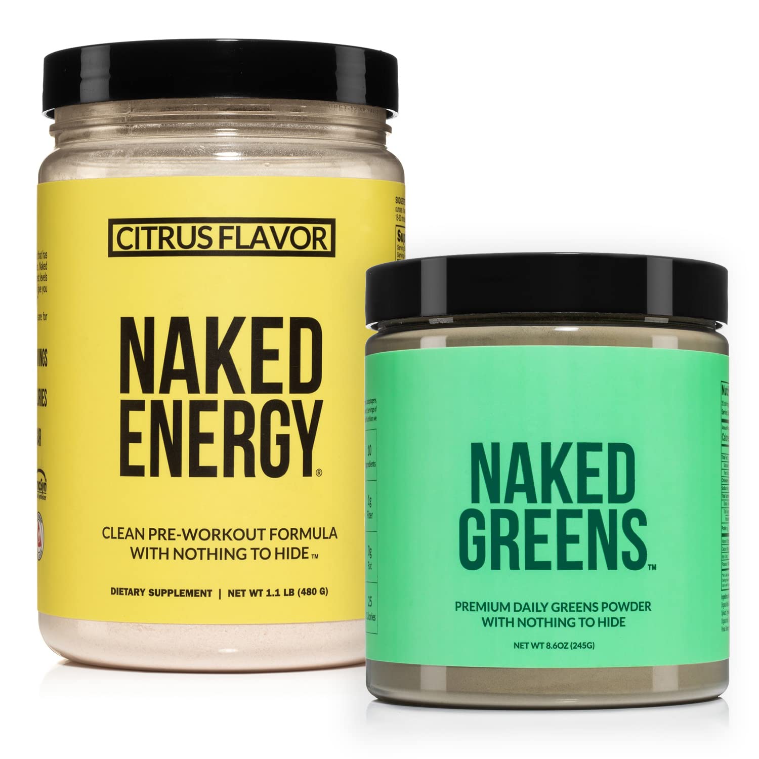 NAKED nutrition Vegan Energizing Bundle: Naked Citrus Energy Super Greens Powder NAKED nutrition uk supplements