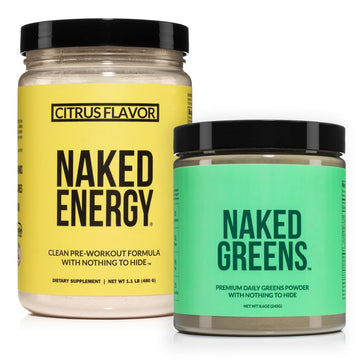 NAKED nutrition Vegan Energizing Bundle: Naked Citrus Energy Super Greens Powder NAKED nutrition uk supplements