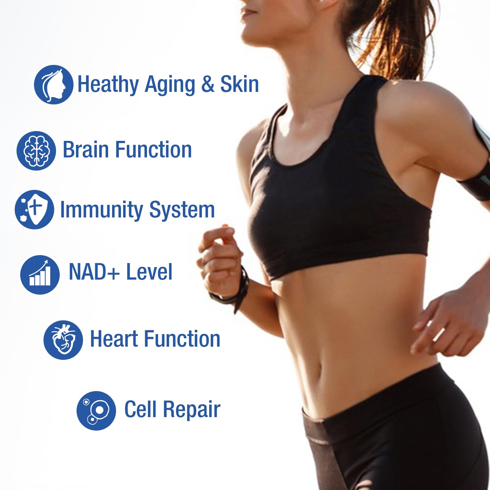 DUCRKACS NAD Supplement - NAD Nicotinamide Riboside Resveratrol 1000mg for Men Women, Liposomal NAD Plus for Energy Anti-Aging, NR Supplement for Energy, Focus, Boost NAD+ DUCRKACS uk supplements