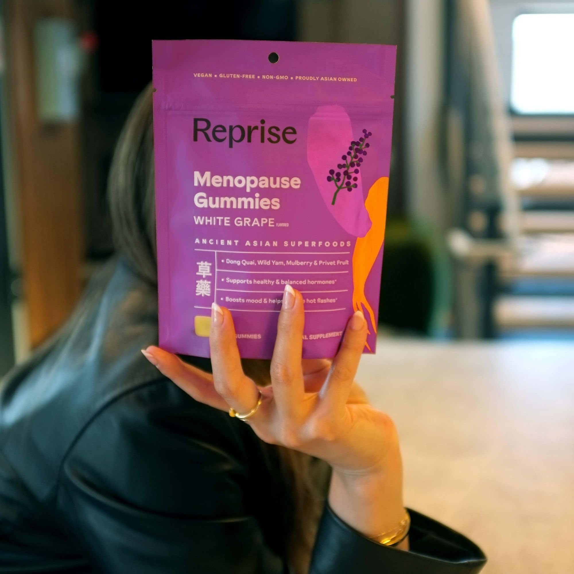 Menopause Gummies for Women | Healthy, Balanced Hormones | Reduce Hot Flashes, Night Sweats | Boosts Mood, Vitality, Energy| Dong Quai, Wild Yam, Mulberry, Privet Fruit | Low Sugar Chews, 60 Gummies Reprise uk supplements