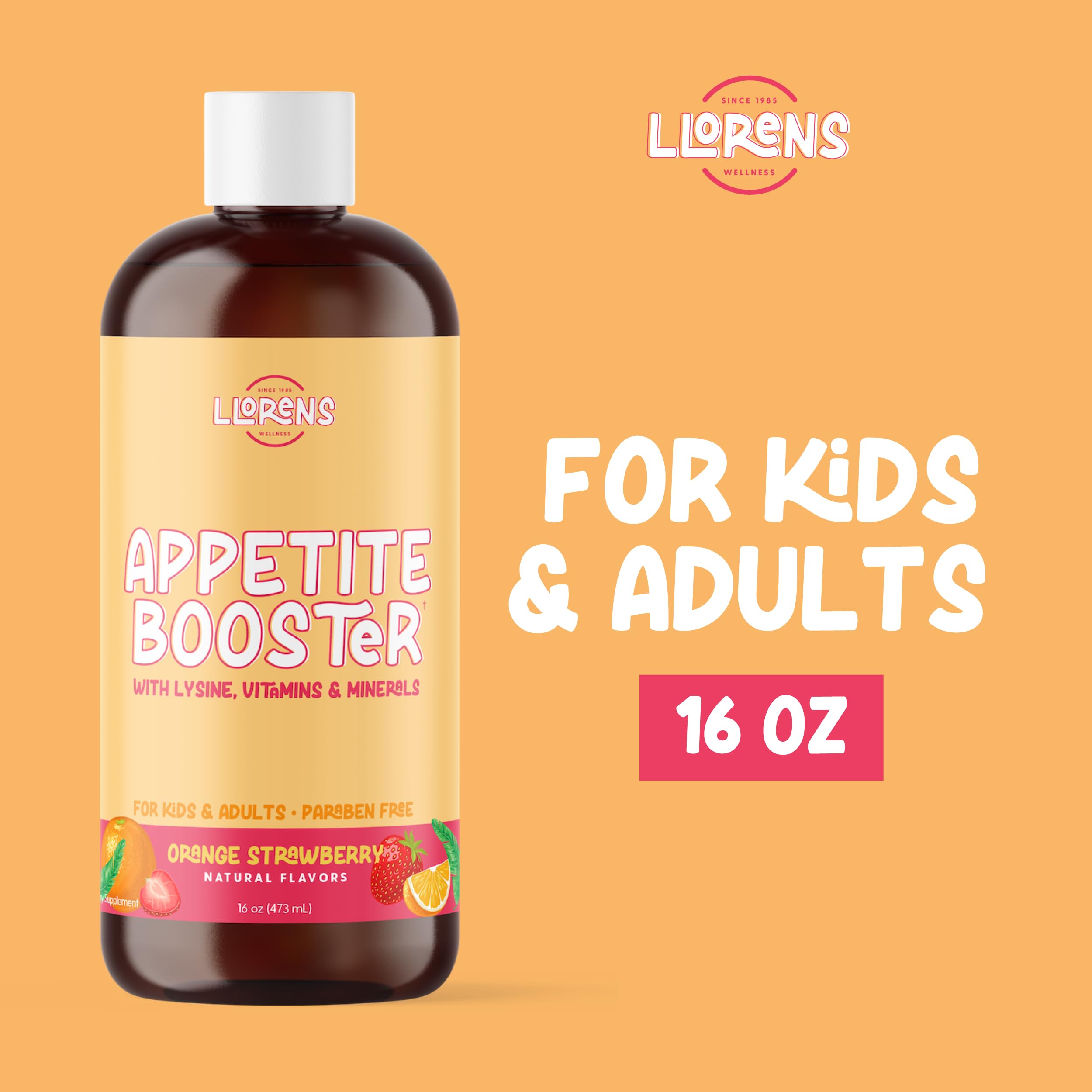 Appetite Booster Weight Gainer for Kids, 16 Fl Oz, Natural Orange Strawberry By Llorens Wellness LLORENS PHARMACEUTICAL uk supplements