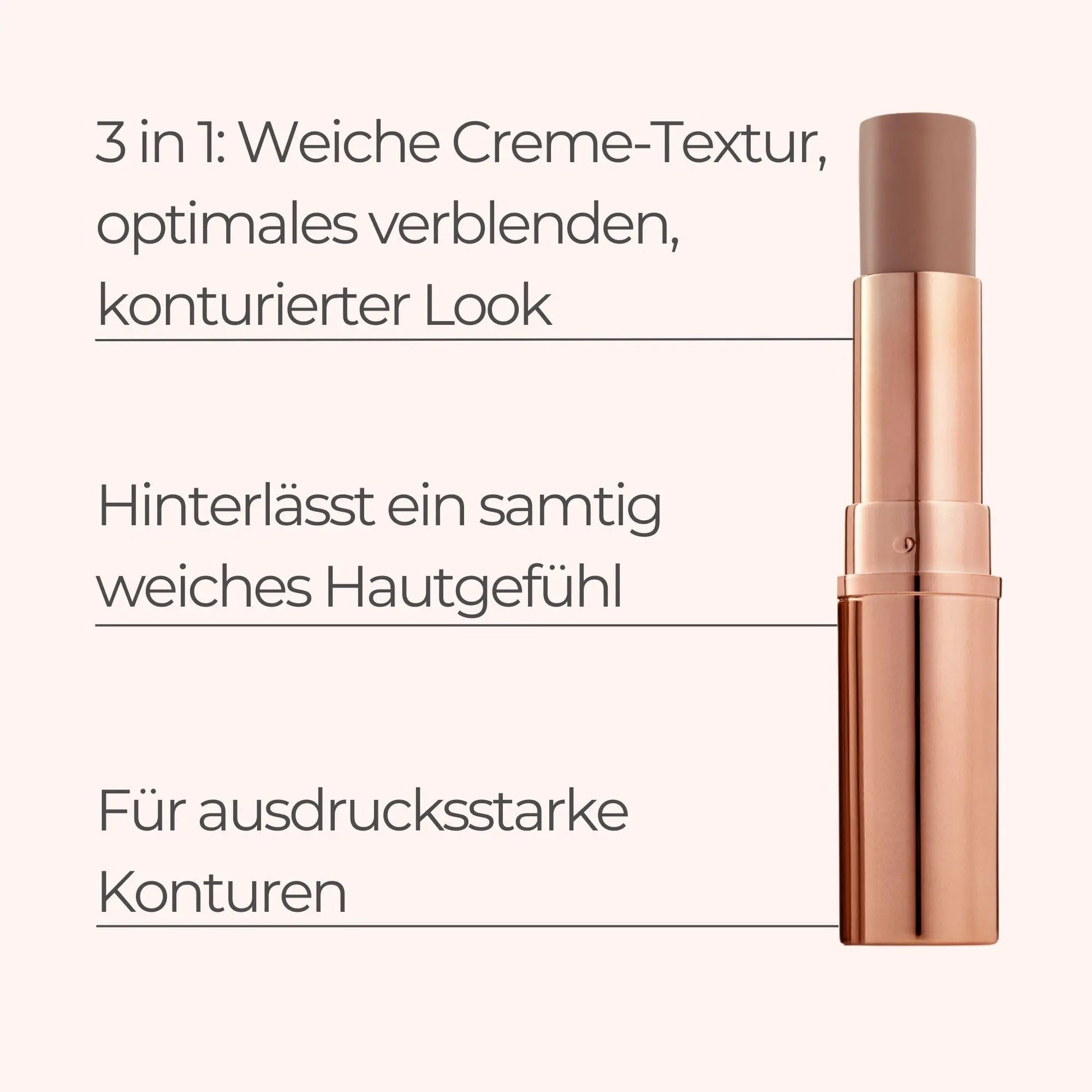 M. Asam MAGIC FINISH Cream Contour Stick medium-dark (0.28 Oz)- creamy contour stick for a defined face shape, creates optical shadows, bronzer stick with moisturizing hyaluronic acid, vegan M. Asam uk supplements