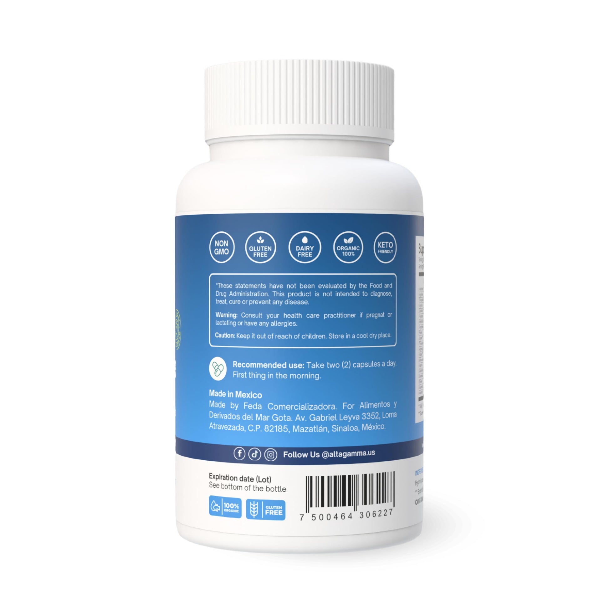 ALTAGAMMA Pure Amino Acids Complex - Protein for Pre/Post Workout, Energy & Muscle Recovery - 9 Essential Amino Acids Supplement (EAA) & BCAAs - Leucine, Lysine, L Tyrosine, L Arginine, 60 Capsules ALTAGAMMA uk supplements