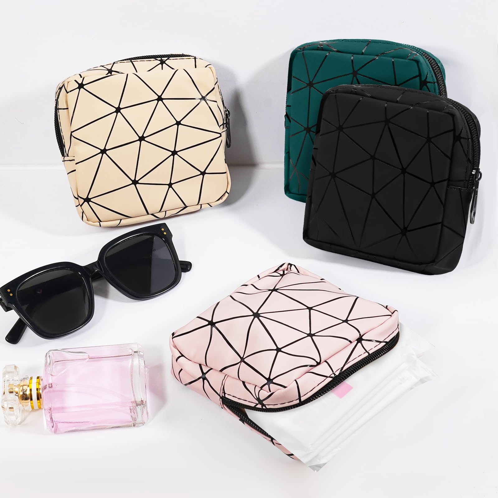 Yazabai Sanitary Napkin Storage Bag Pouch 4PCS Pads and Tampons Bags Pouches Portable Yazabai uk supplements