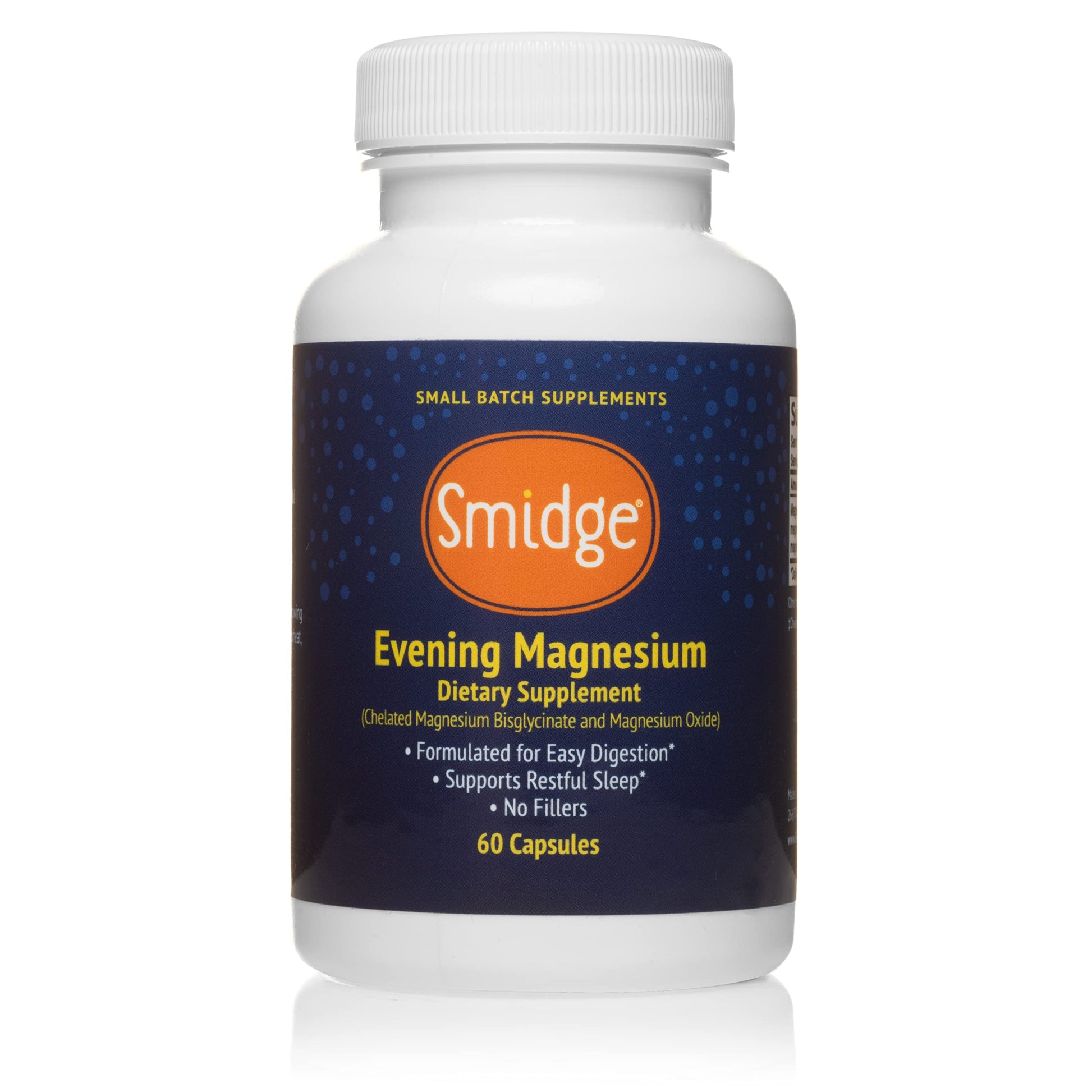 Smidge® Evening Magnesium Capsules, 60 ct. Pure, Non-GMO Magnesium Supplement to Support Rest & Relaxation. Smidge uk supplements