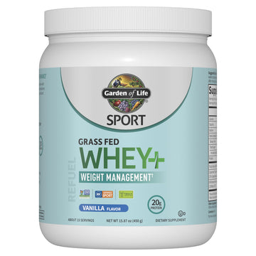 Garden of Life Sport Whey Plus Weight Management with Amino Energy - 20g of Grass Garden of Life uk supplements