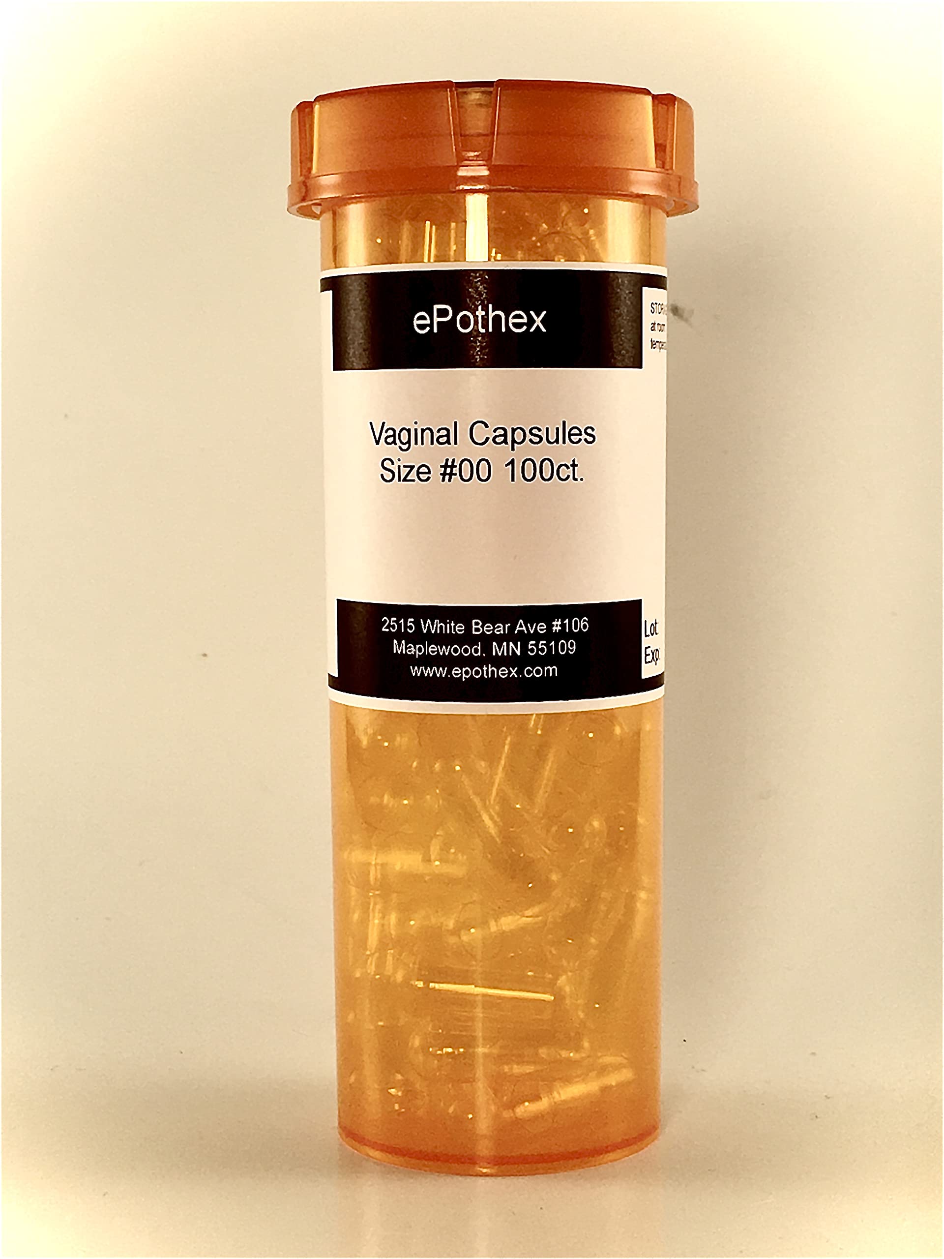 EPOTHEX Vaginal Capsule Suppositories - 100ct - Empty Non-Seperated- Great for Boric Acid and Vaginal Probiotics EPOTHEX uk supplements