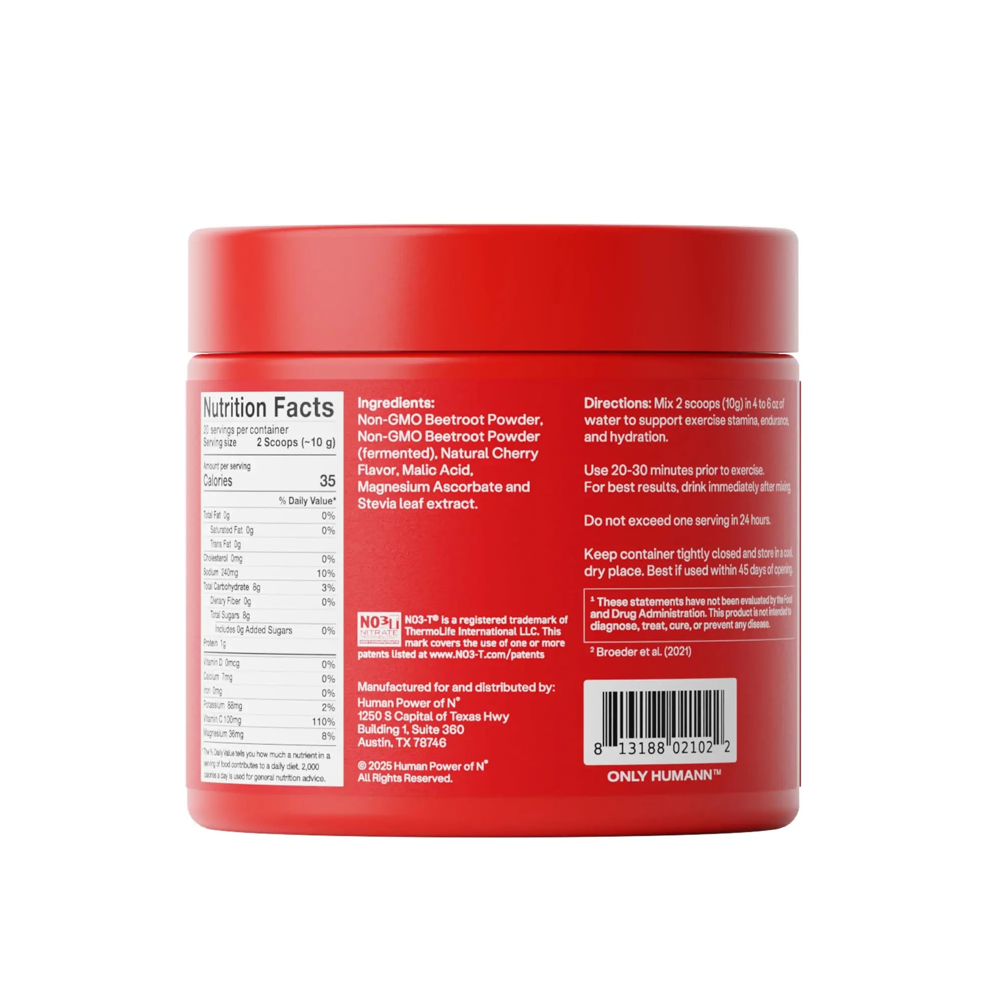 Humann SuperBeets Sport Endurance Pre Workout Powder, Nitric Oxide Supplement, NSF Certified, Stimulant & Caffeine Free, Made with Beet Root, Humann uk supplements