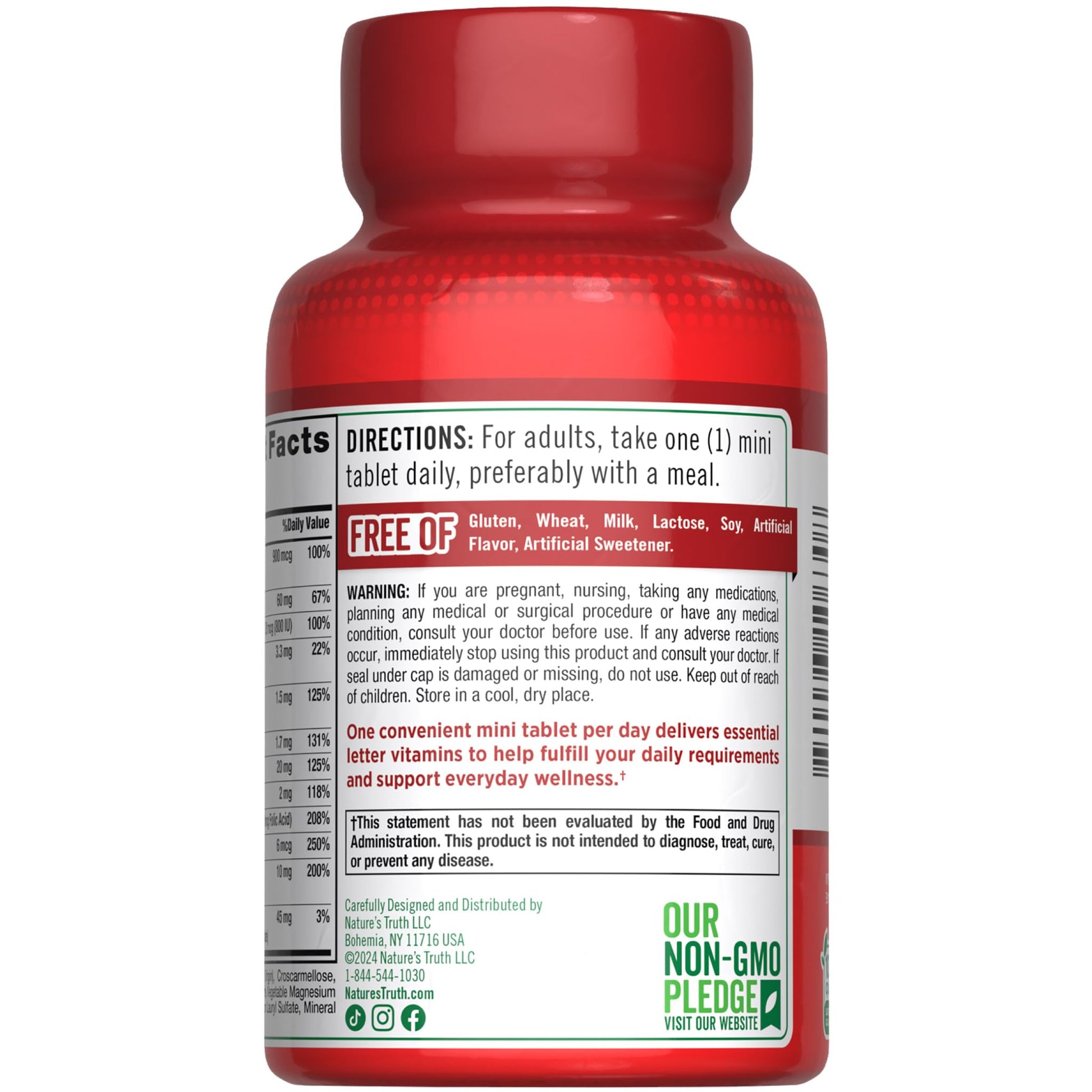 Nature's Truth One Daily Multivitamin for Men and Women | 365 Mini Tablets | Non-GMO & Gluten Free Supplement Nature's Truth uk supplements