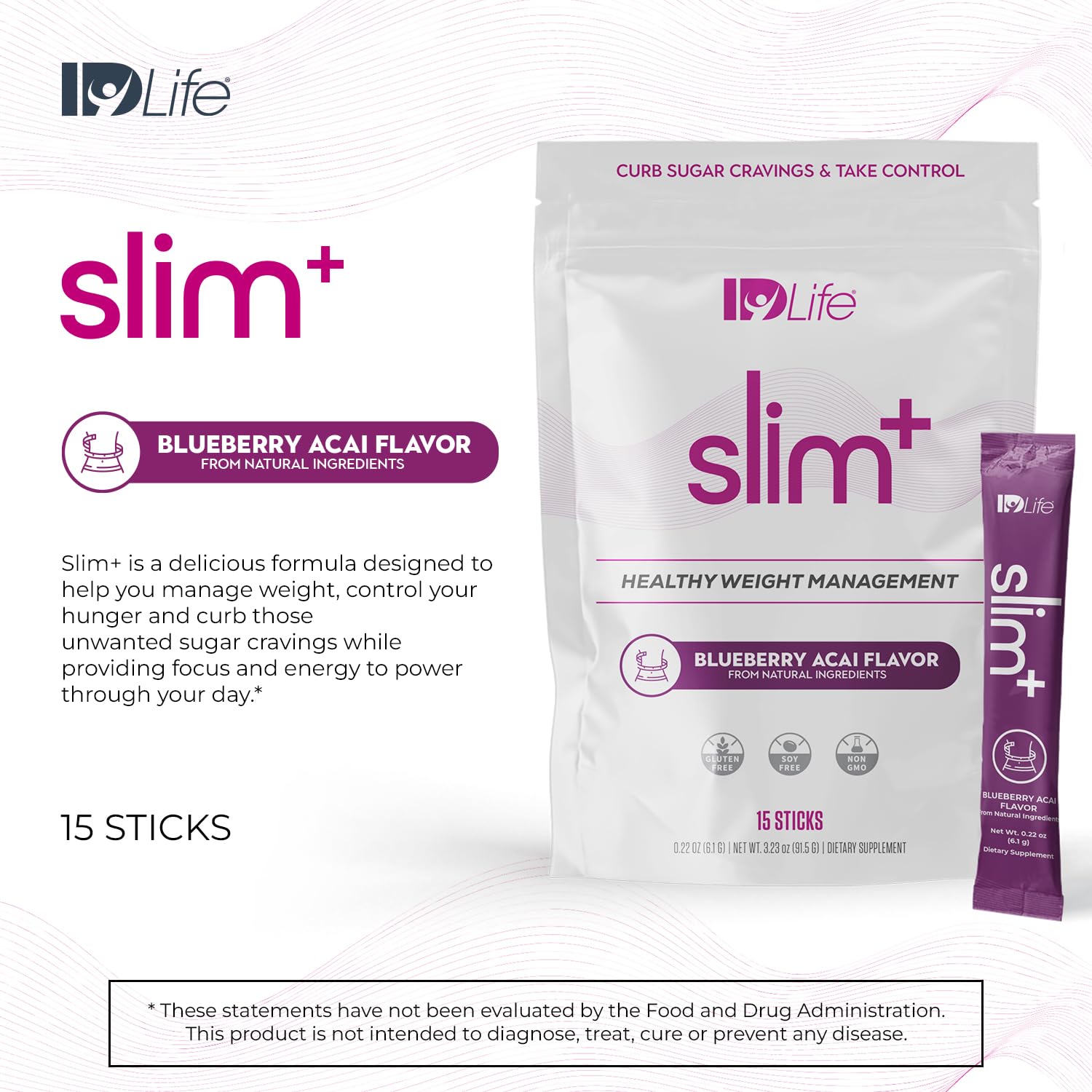 IDLife Slim+ - Weight Management Supplement - Easy to Prepare Delicious Blueberry Acai IDLife uk supplements