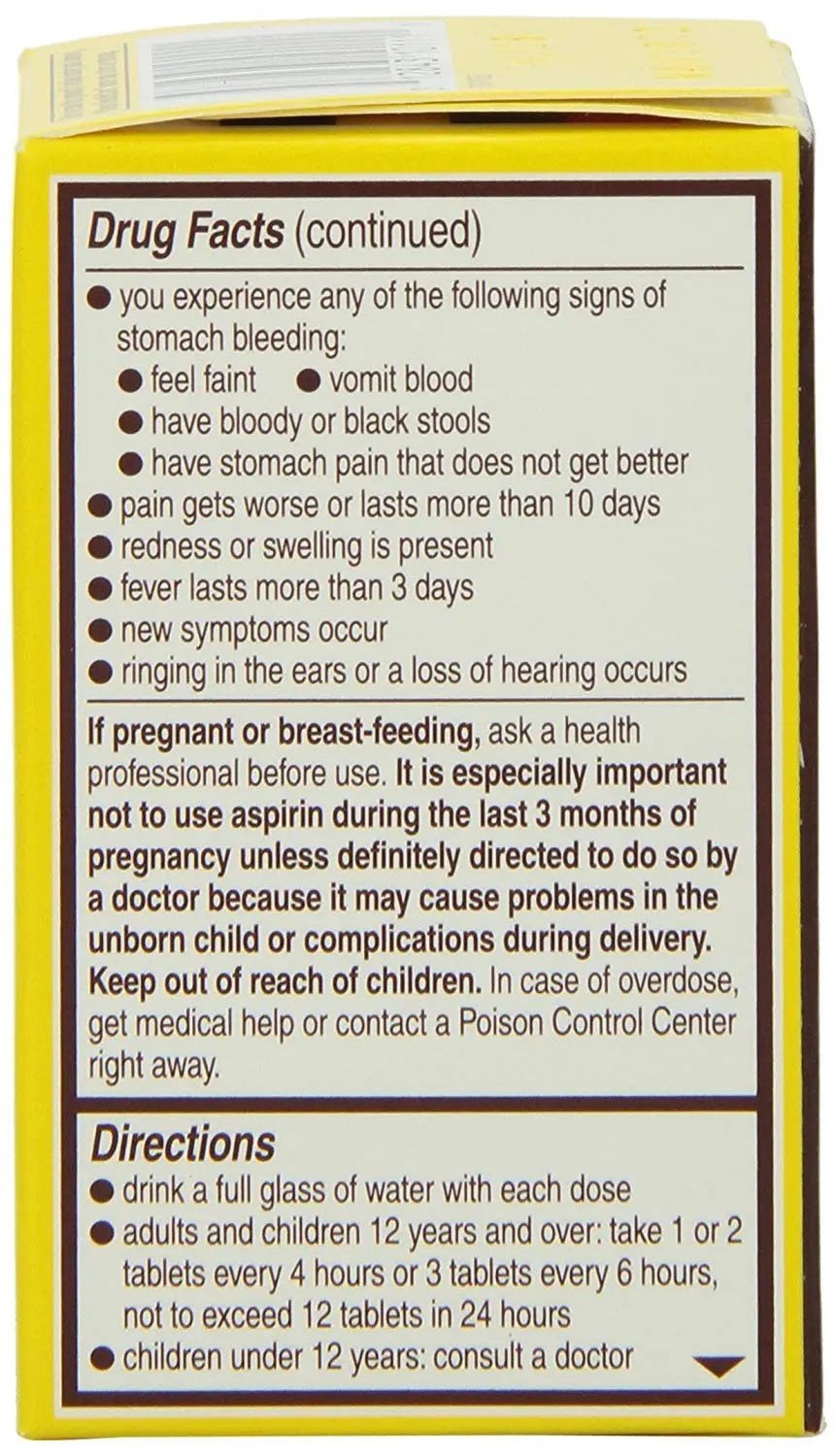 Genuine Bayer Aspirin 325mg Tablets, 24-Count (Pack of 2) Bayer uk supplements