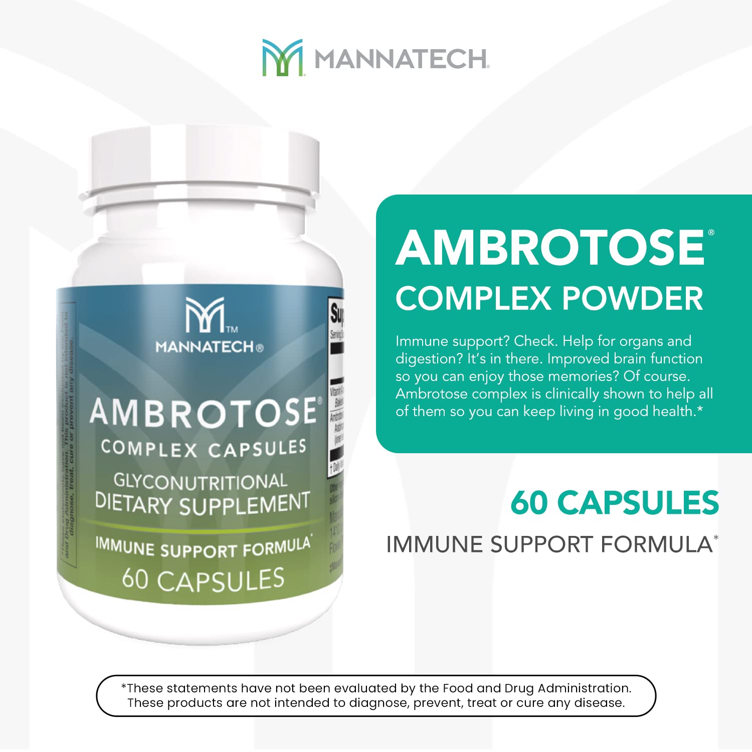 Mannatech® Ambrotose® Complex 60 Capsules Mannatech uk supplements