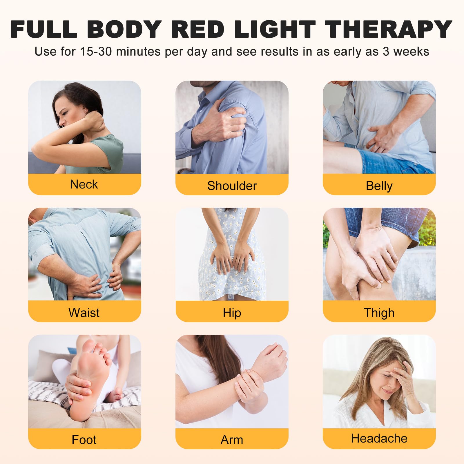 Rutollmit Red Light Therapy Mat - Experience Relaxation with 225 LEDs, 660nm Red Light Rutollmit uk supplements