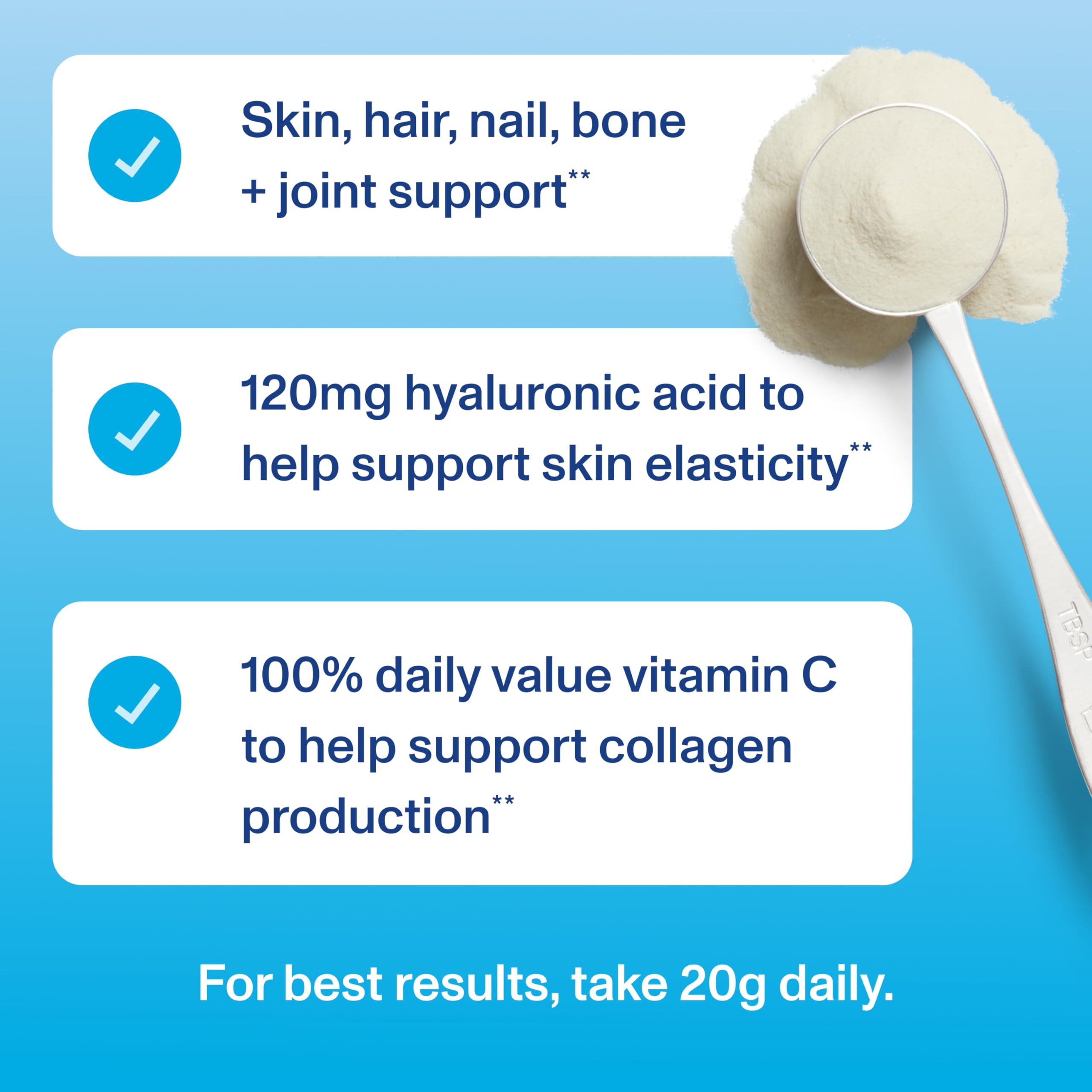 Vital Proteins Collagen Peptides Powder Advanced with Hyaluronic Acid & Vitamin C, Collagen Supplements, Unflavored, 12 Servings Vital Proteins uk supplements