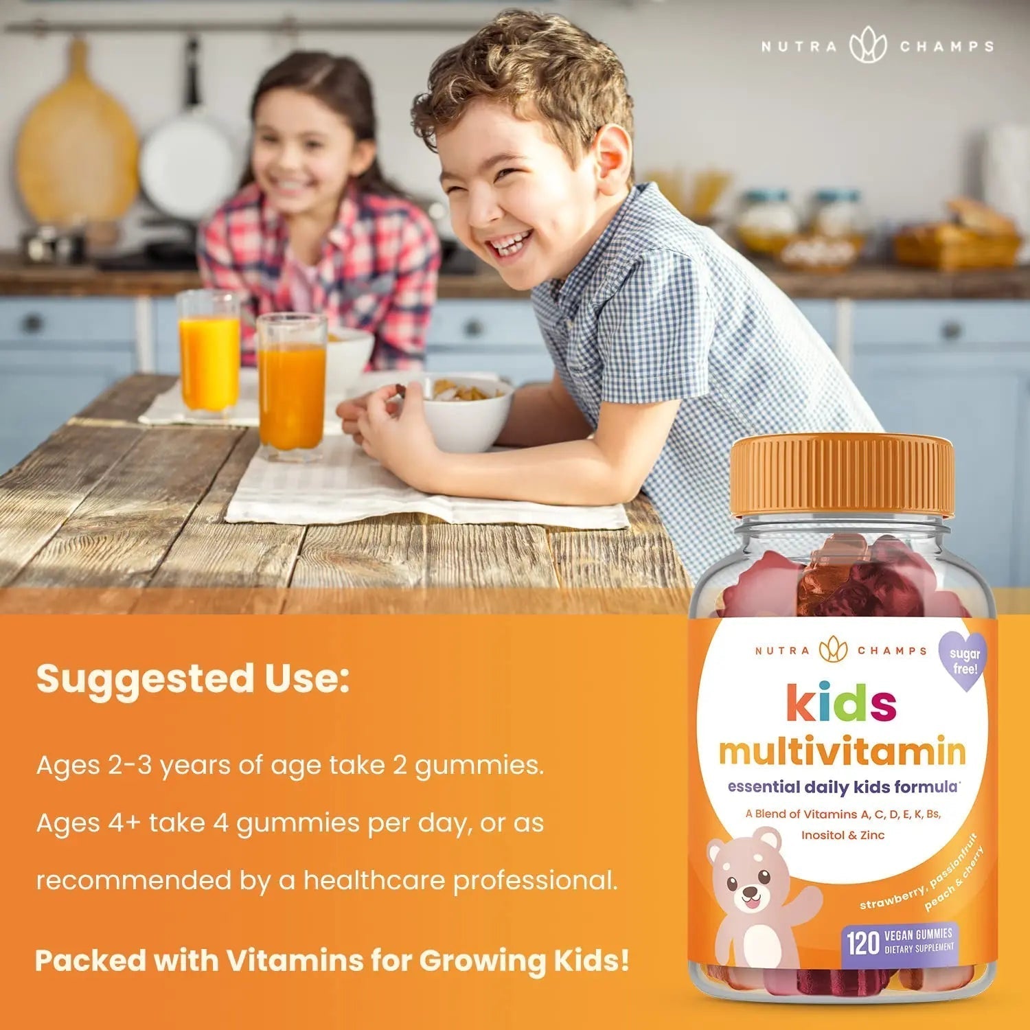 NutraChamps Kids Multivitamins & Kids Magnesium Gummies NutraChamps uk supplements