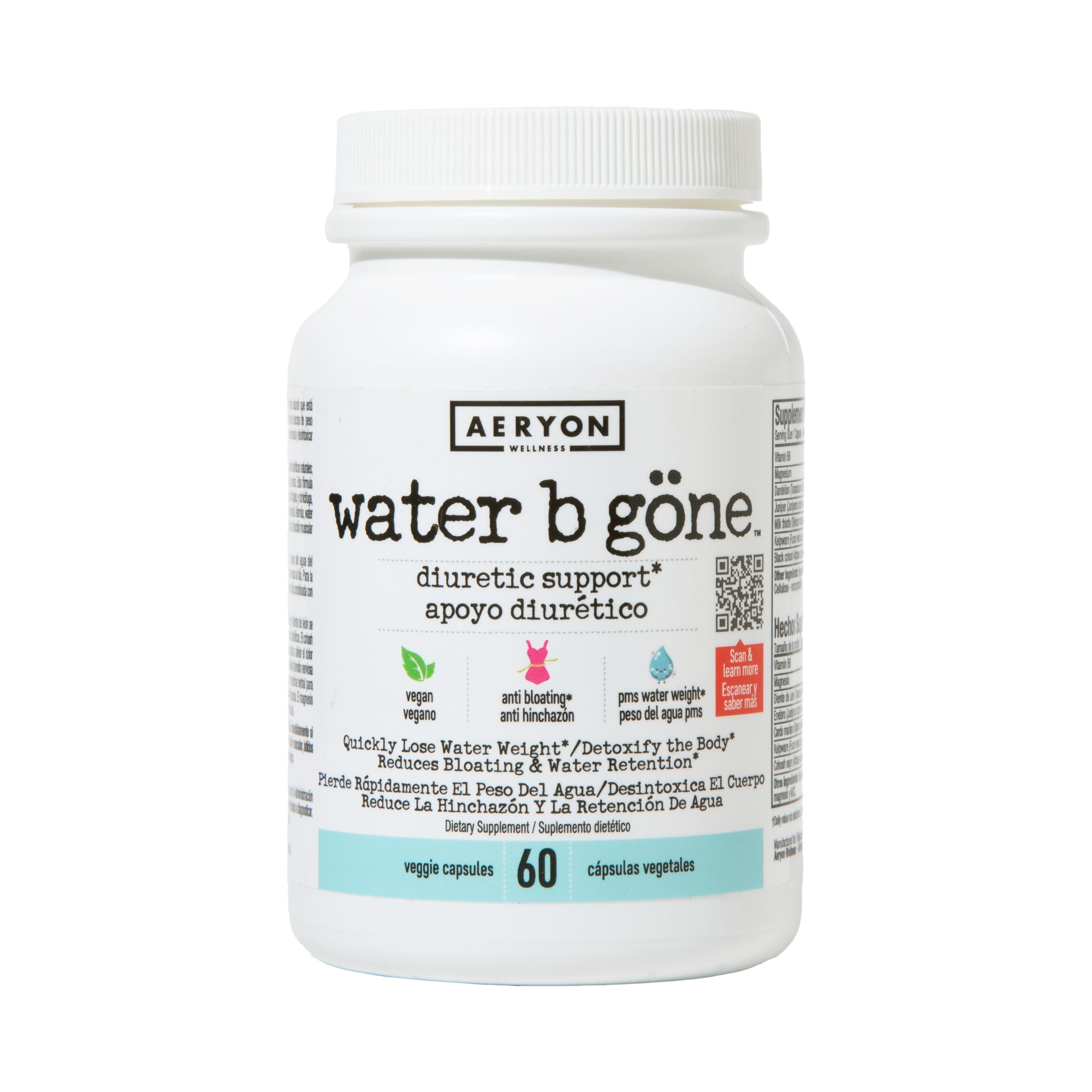 Water B Gone – Diuretic Pills for Women – Reduce Water Retention and Bloating – Find PMS Aeryon Ashlie Wellness uk supplements