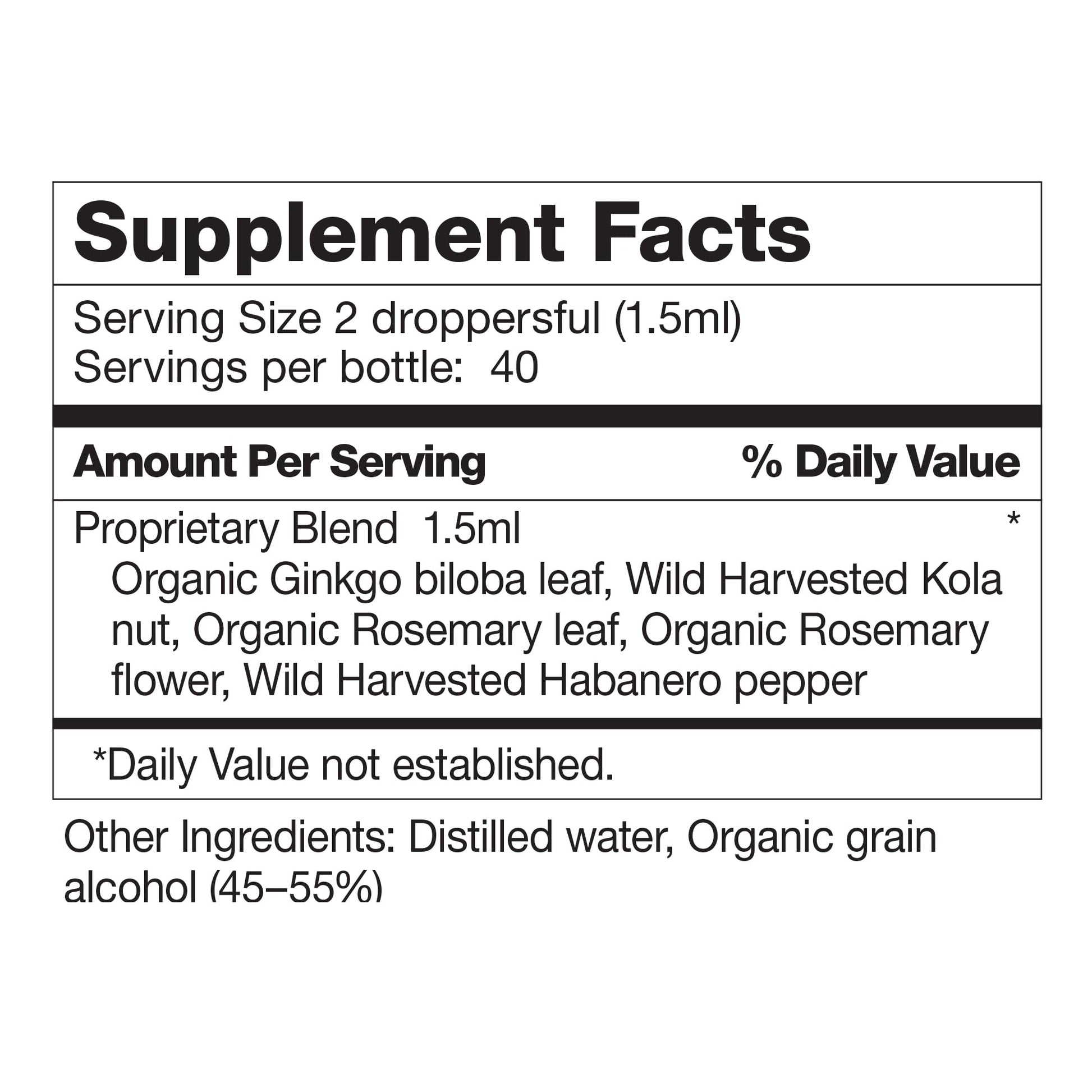 Dr. Schulze's Brain Formula 2 oz. - Vegan and Wild-Harvested | Stimulates Circulation and and Improved Mental Focus Dr. Schulze's uk supplements