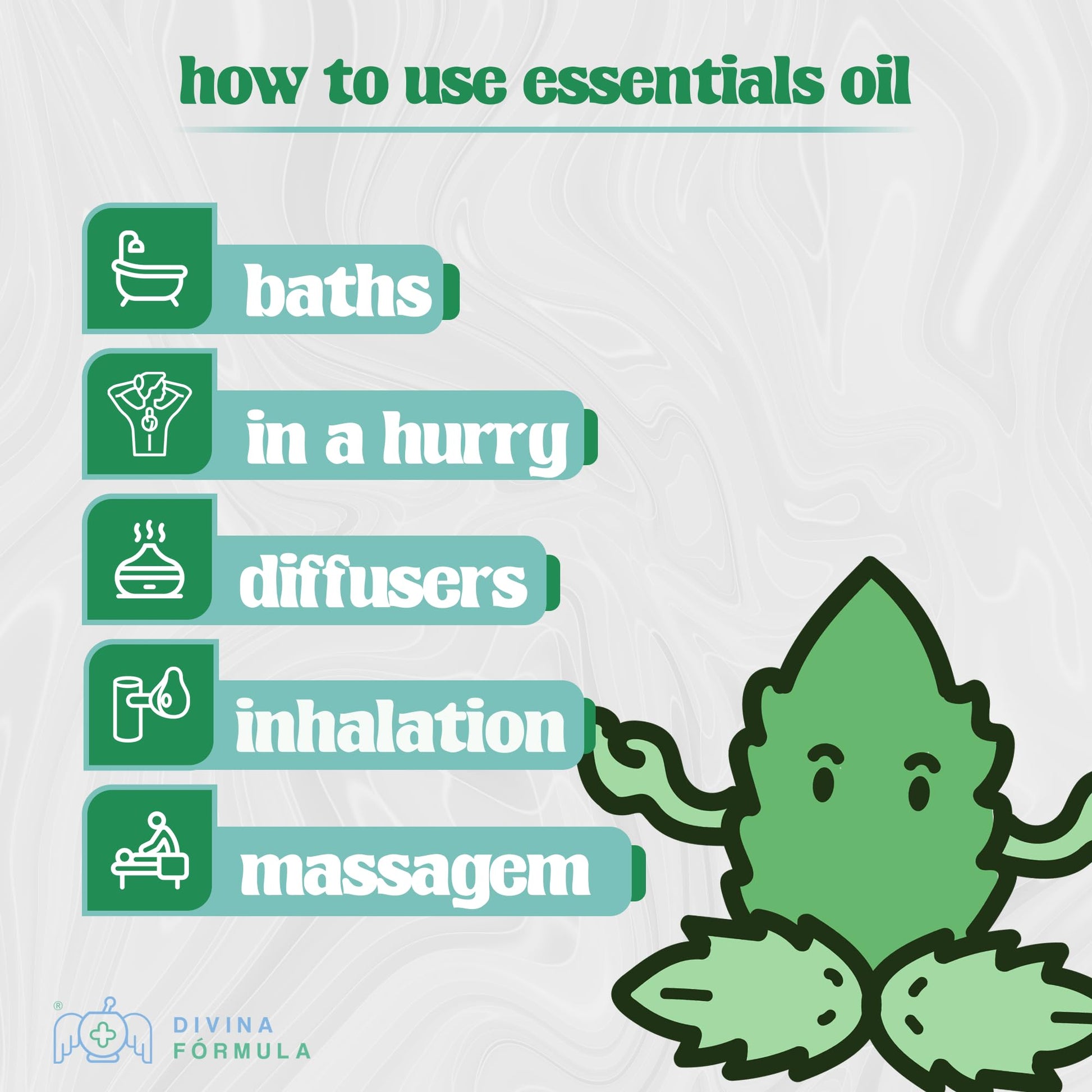 Divina Fórmula - 100% Pure Peppermint Essential Oil - Aromatherapy Oils, Essential Oils - Oil for Massage Divina FÓrmula uk supplements
