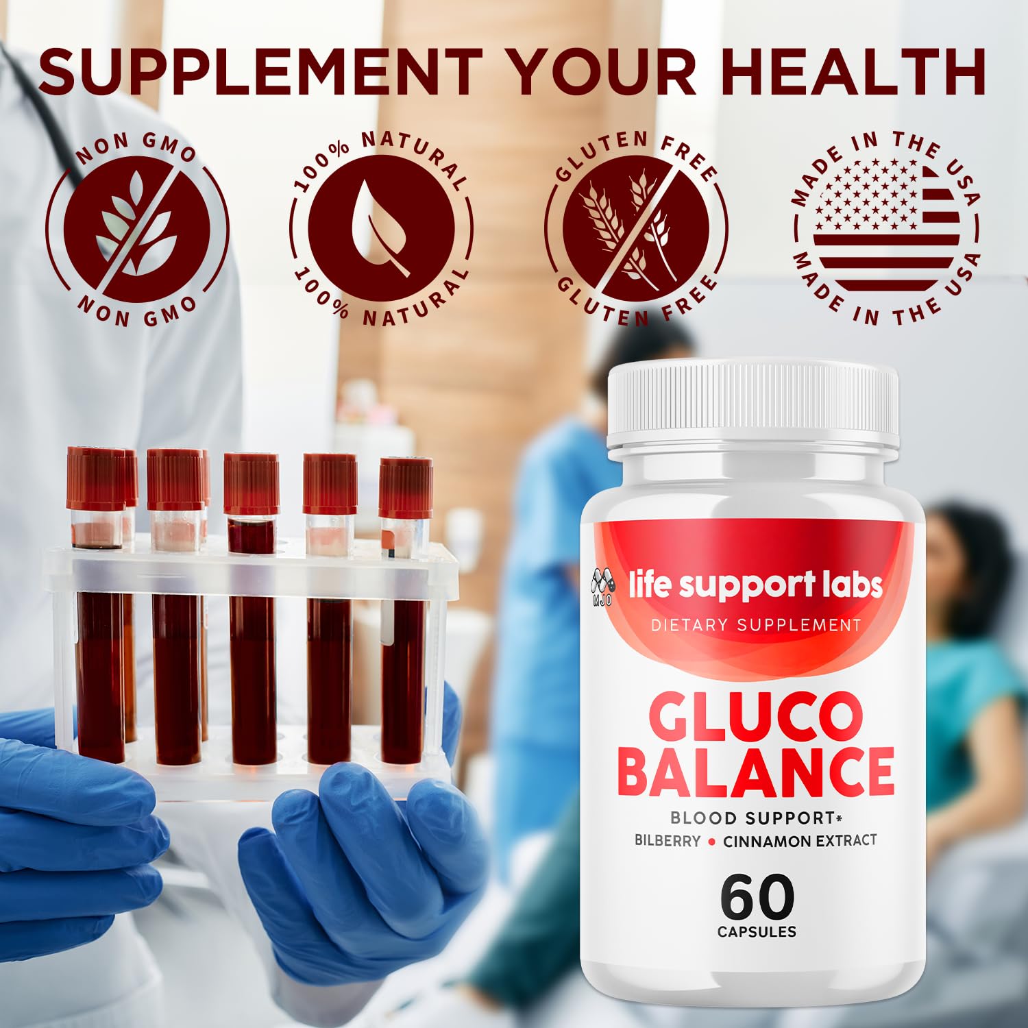 Life Support Labs Capsules, Official LifeSupportLabs Blood Health Pills with All Natural Ingredients, Life Support Labs Advanced Health & Wellness with Premium Vitamins for Women & Men (60 Capsules) MJO uk supplements
