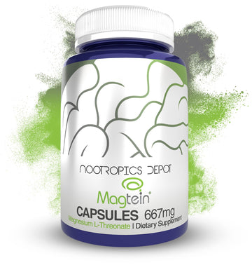 Nootropics Depot Magtein Magnesium L-Threonate Capsules | 90 Count | Mineral Supplement | Natural | Supports Mitochondrial Function | Boosts Energy and Cognitive Function Nootropics Depot uk supplements