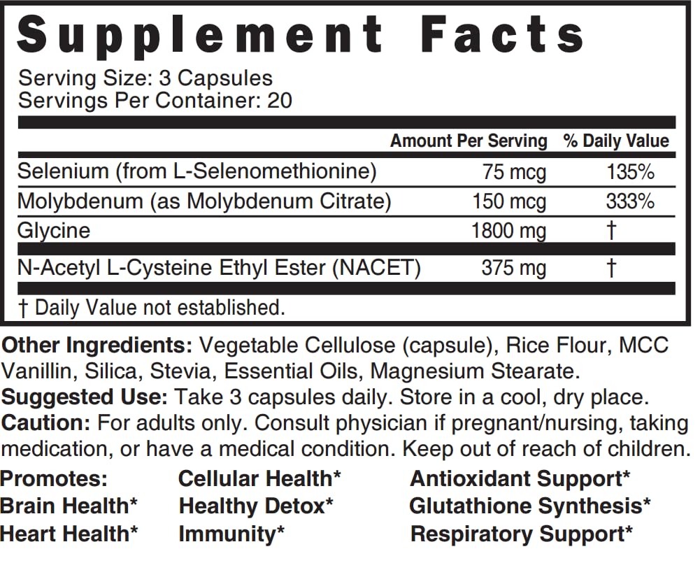 Neuro NAC Supplement 375mg Extra Strength with 1800mg Glycine - N-Acetyl Cysteine Nature's Fusions uk supplements