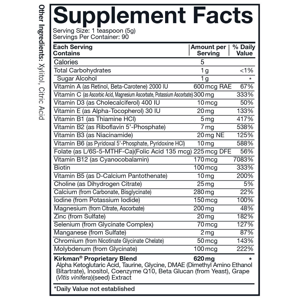 Kirkman Spectrum Complete II Powder - Hypoallergenic - 454 gm/16 oz Kirkman uk supplements