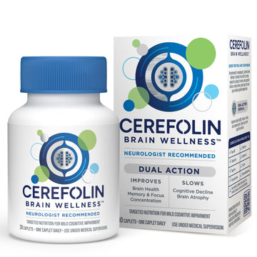 Cerefolin Brain Wellness, Targeted Nutrition for Cognitive Support, Improves Memory, Focus & Concentration, L-Methylfolate, NAC, B12, Neurologist Recommended (30 Count) Cerefolin uk supplements
