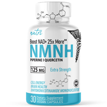 Nature's Fusions NMNH with Piperine & Quercetin - Boost NAD+ with Dihydronicotinamide Mononucleotide (30 Capsules) Nature's Fusions uk supplements