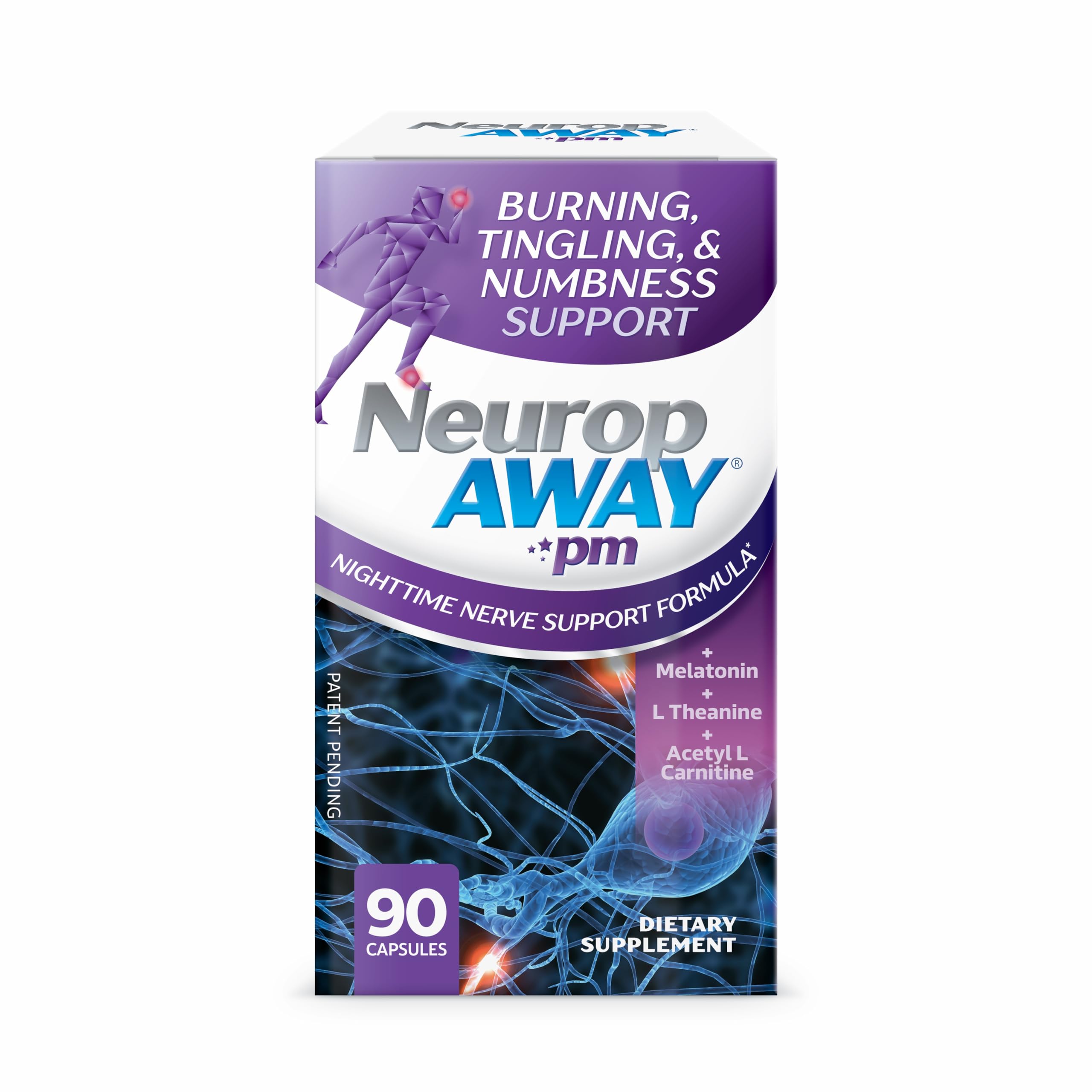 NeuropAWAY Nerve Support PM | 90 Capsules NeuropAWAY uk supplements