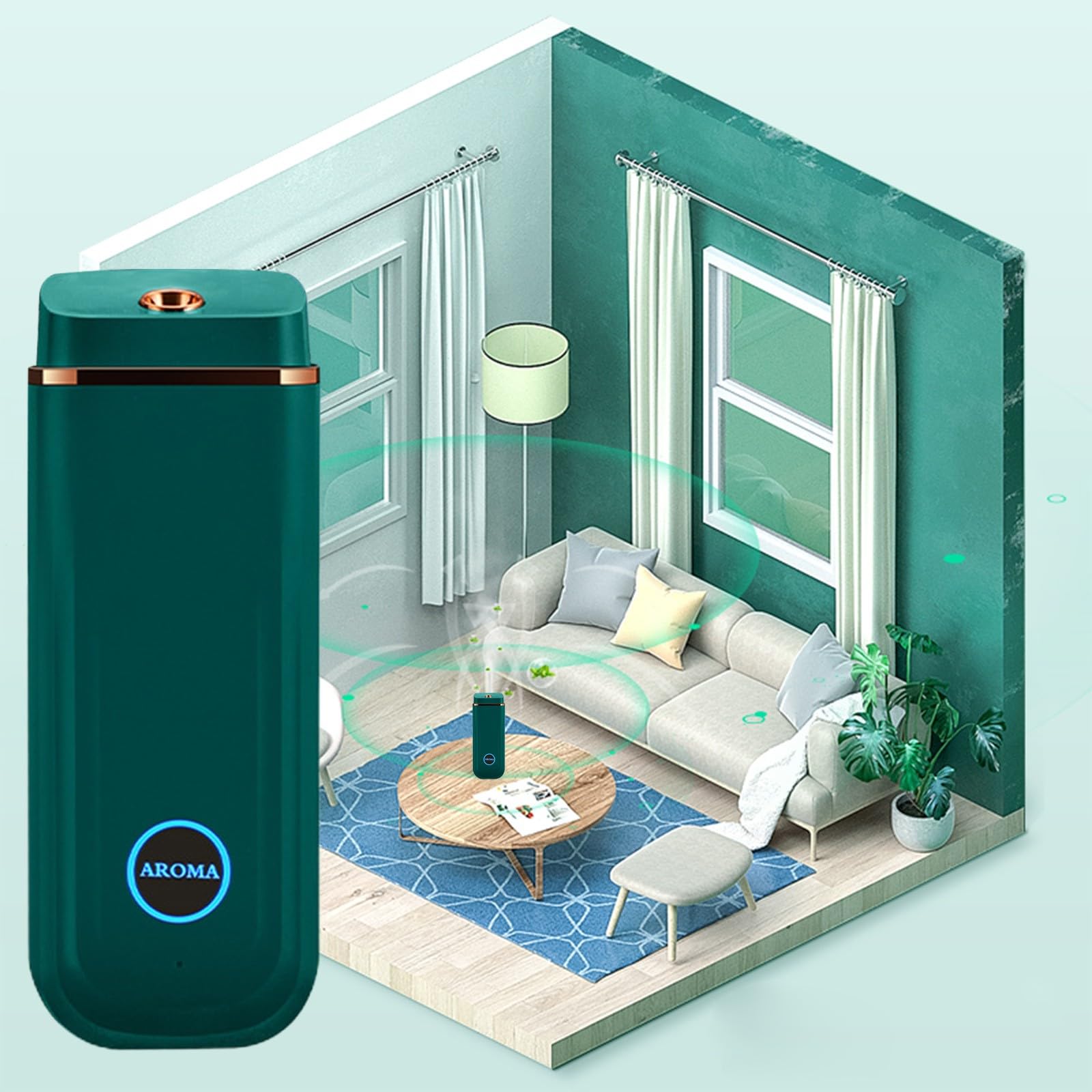 Sentmoon Essential Oil Diffusers for Home, Portable Rechargeable Aroma Humidifier with 3-Level Mode Sentmoon uk supplements