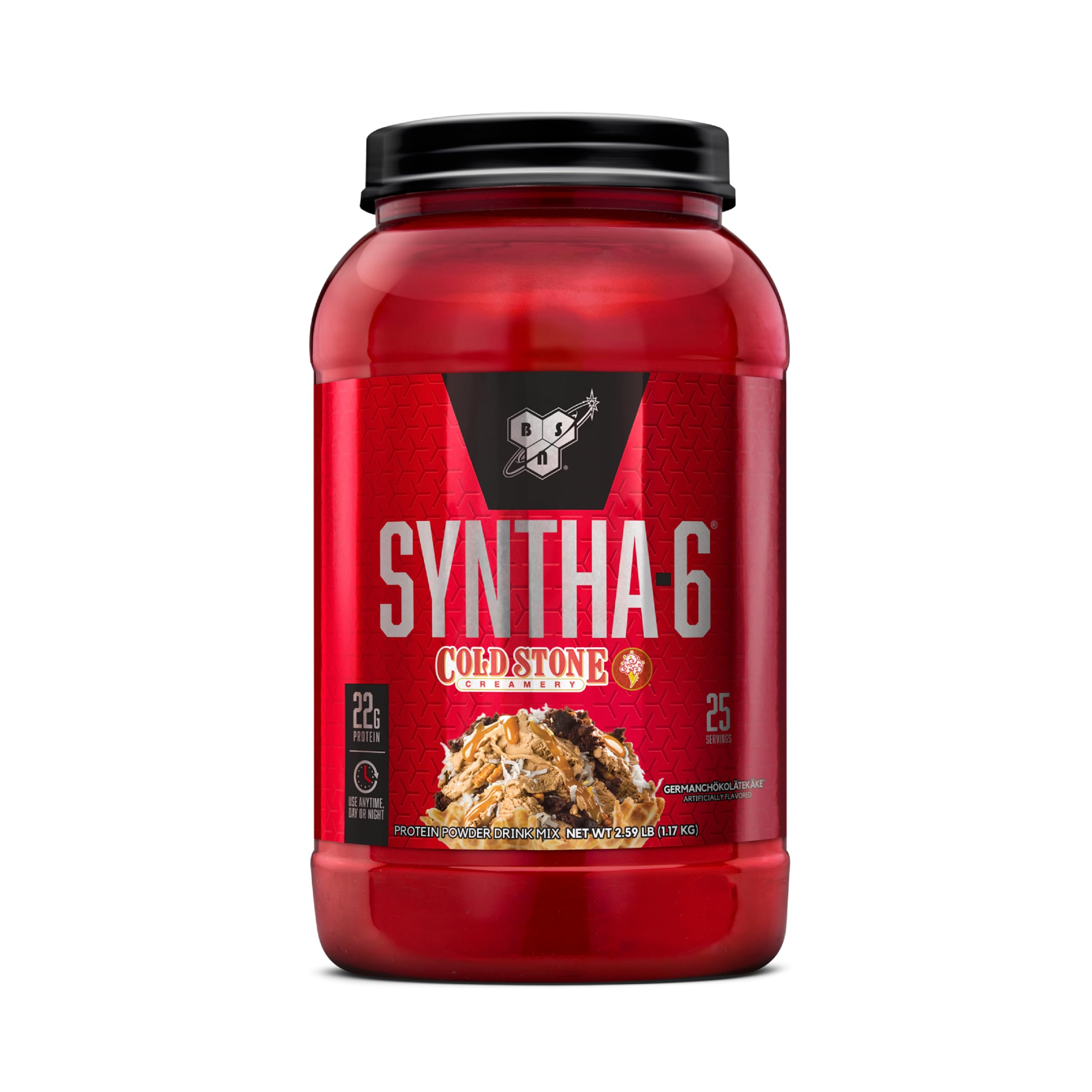 BSN Syntha-6 Whey Protein Powder, Cold Stone Creamery- Germanchökolätekäke Flavor BSN uk supplements