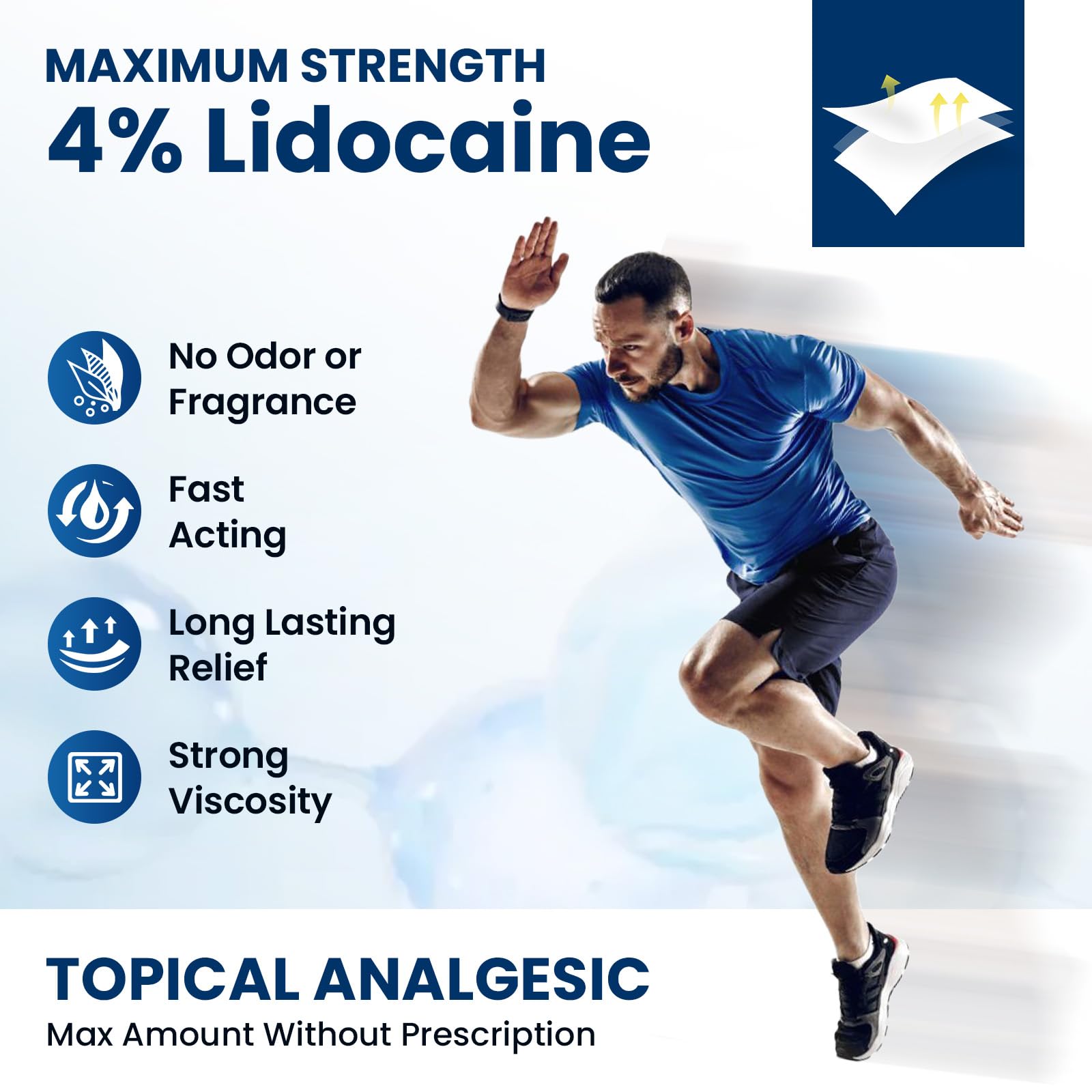 Sumifun 4% Lidocaine Pain Relief Patches 15 Counts Maximum Strength Numbing Gel Patch for Back Knee Neck Joint Ache Muscle Soreness Topical Analgesic Sumifun uk supplements