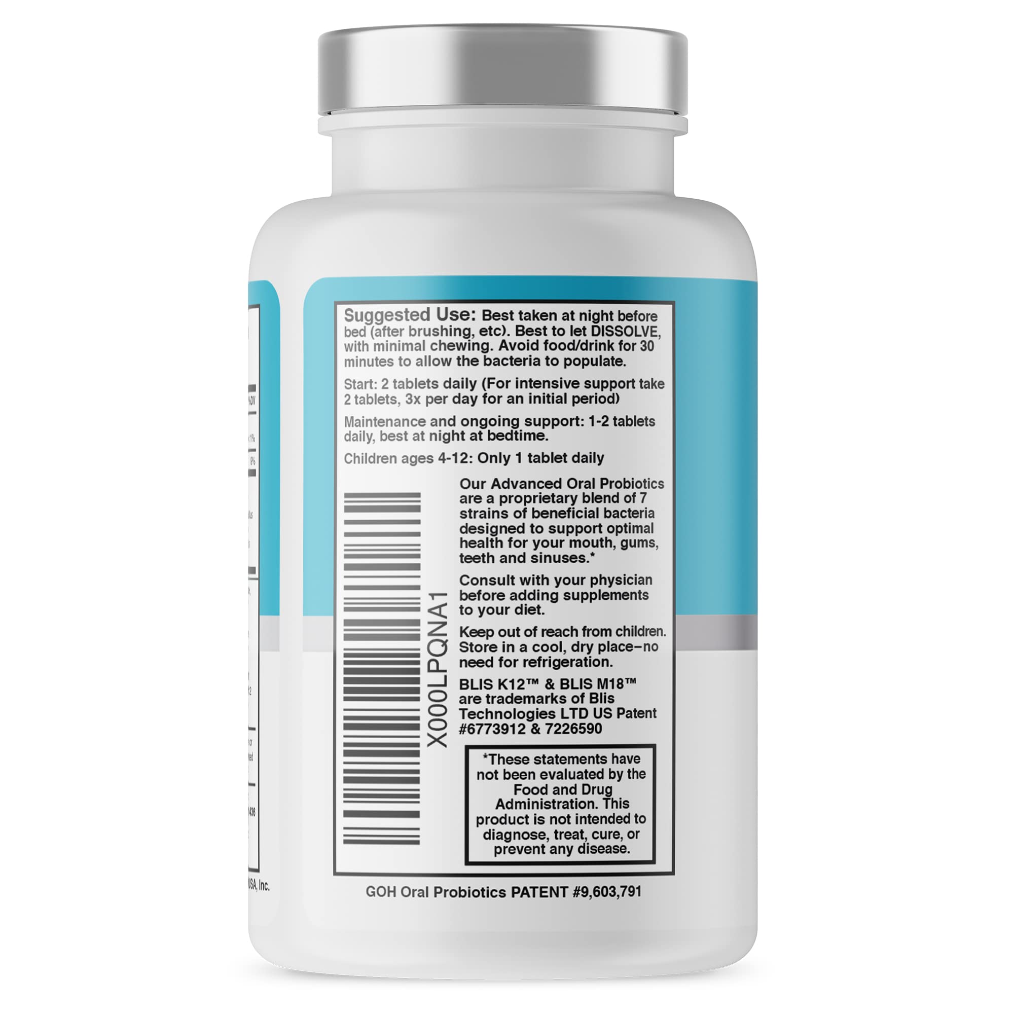 Oral Probiotics for Mouth Bad Breath Treatment for Adults: Dentist Formulated Advanced Great Oral Health uk supplements