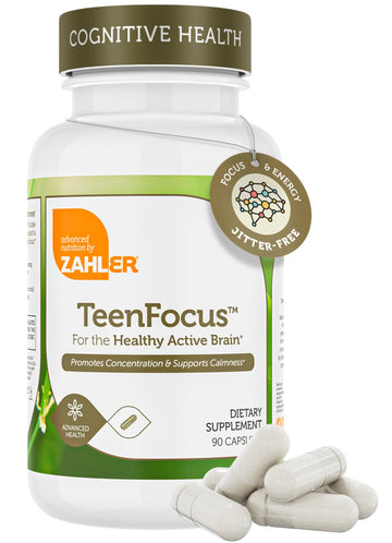 Zahler TeenFocus, Advanced Formula for Improved Focus & Concentration, Certified Kosher, 90 Capsules Zahler uk supplements