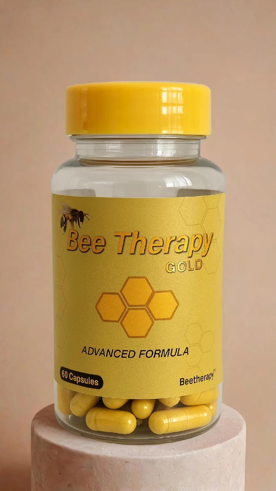 Natural Supplement - Bee Therapy Gold Venom Apitoxin Manuka Honey - Supports Inflammation & Mobility - Neck and Backache - Supports Joints & Muscles- Sprains, Bruises and Strains - Pack 1 60 Capsules Aus Healthcare uk supplements