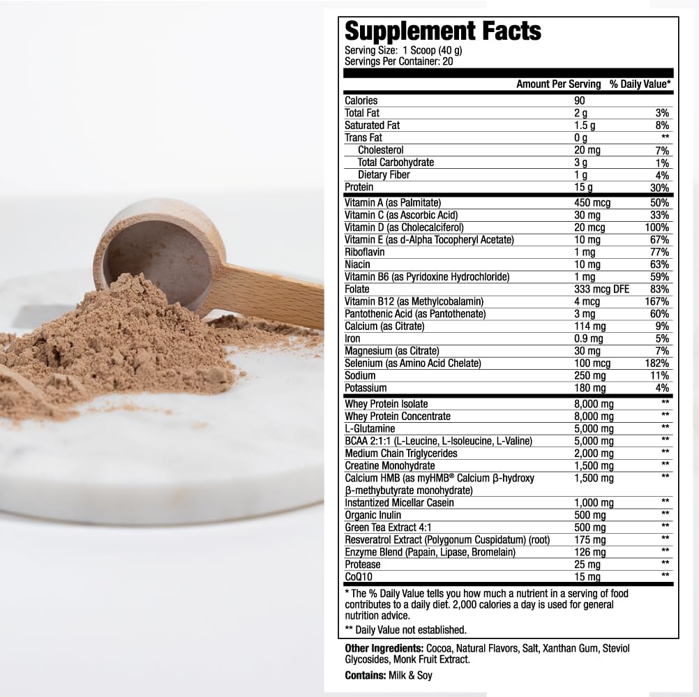 MEND Regenerate, Post Workout Recovery, Immune Support, and Sports Nutrition Supplement for Men and Women - Natural, Gluten Free, and Non-GMO - Cocoa Protein Powder, 20 Servings MEND uk supplements