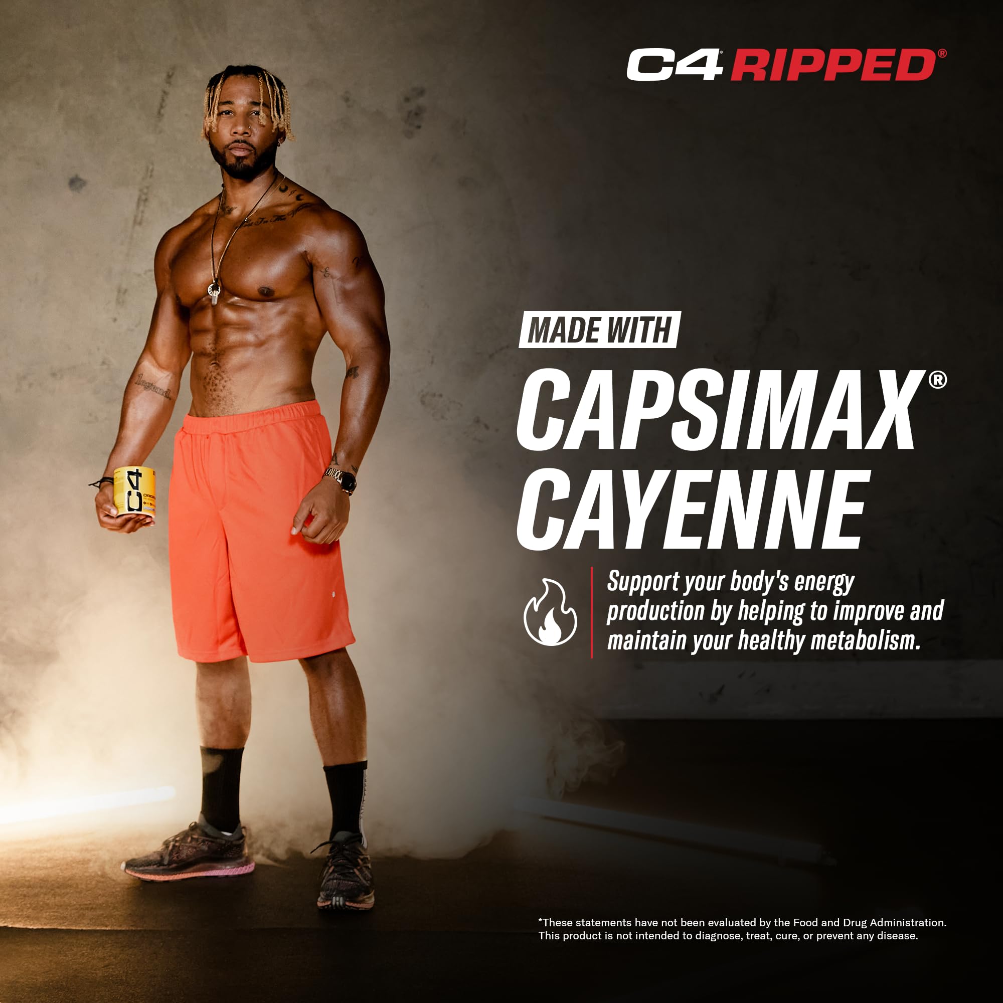 Cellucor C4 Ripped Pre Workout Powder ICY Blue Razz | Creatine Free + Sugar Free Cellucor uk supplements