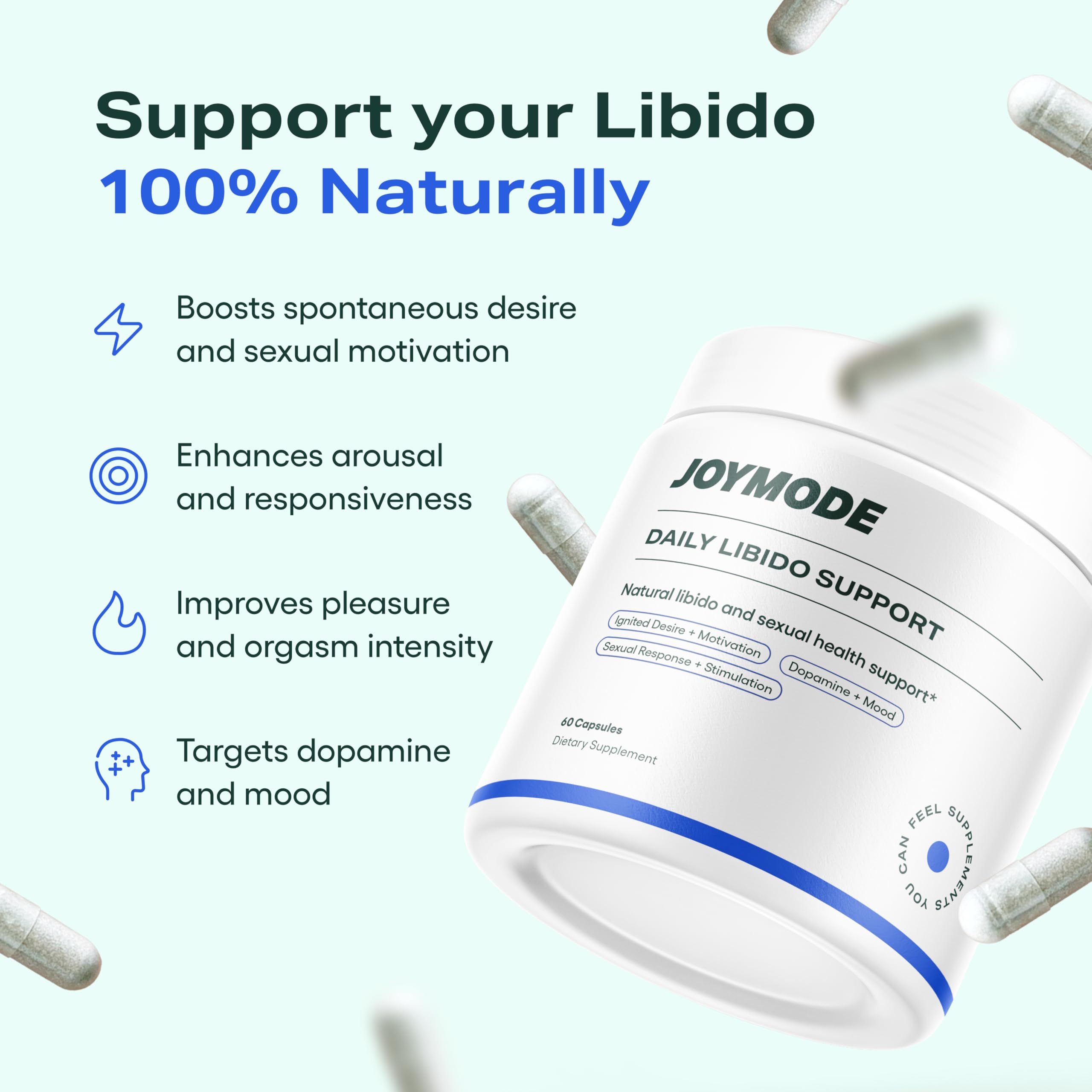 JOYMODE Daily Libido Support for Men – Natural Men’s Wellness Supplement with Shilajit, Mucuna Pruriens, Horny Goat Weed, Saffron and BioPerine – 60 Capsules, Non-GMO, Gluten-Free JOYMODE uk supplements