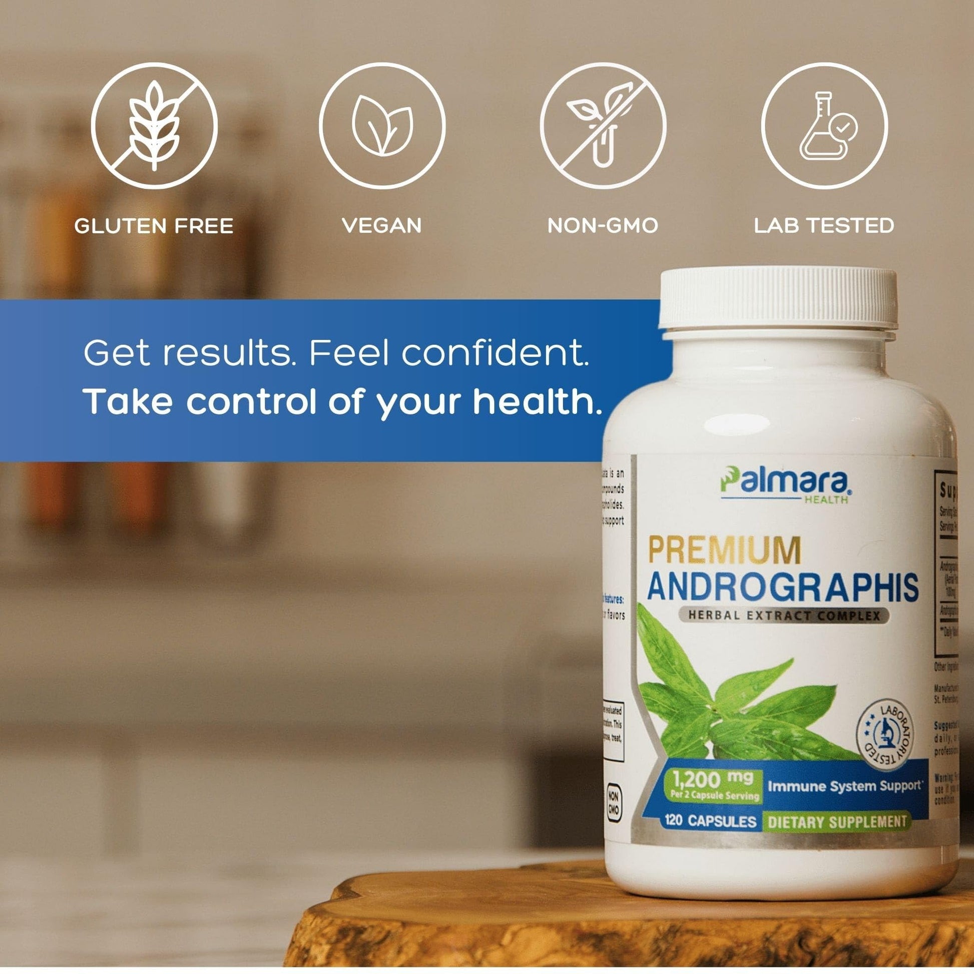 Palmara Health Premium Andrographis Paniculata Extract 1,200mg with 100mg Andrographolides Vegan Capsules for Immune & Digestive Support, Non-GMO, Gluten Free, Herbal Dietary Supplement Palmara Health uk supplements